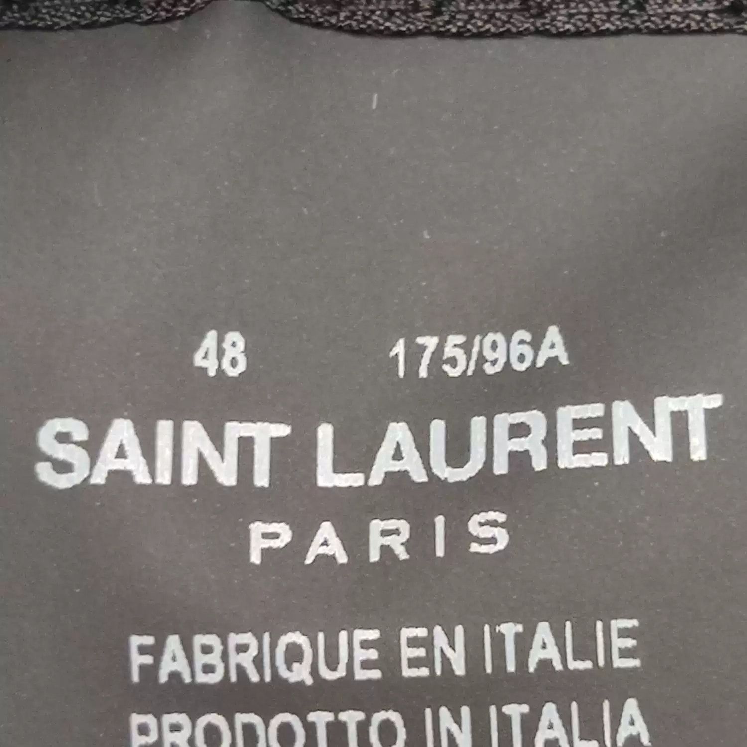Saint Laurent Paris Saint Laurent Black Wool 3-Button Blazer Size US M / EU 48-50 / 2 - 7 Thumbnail