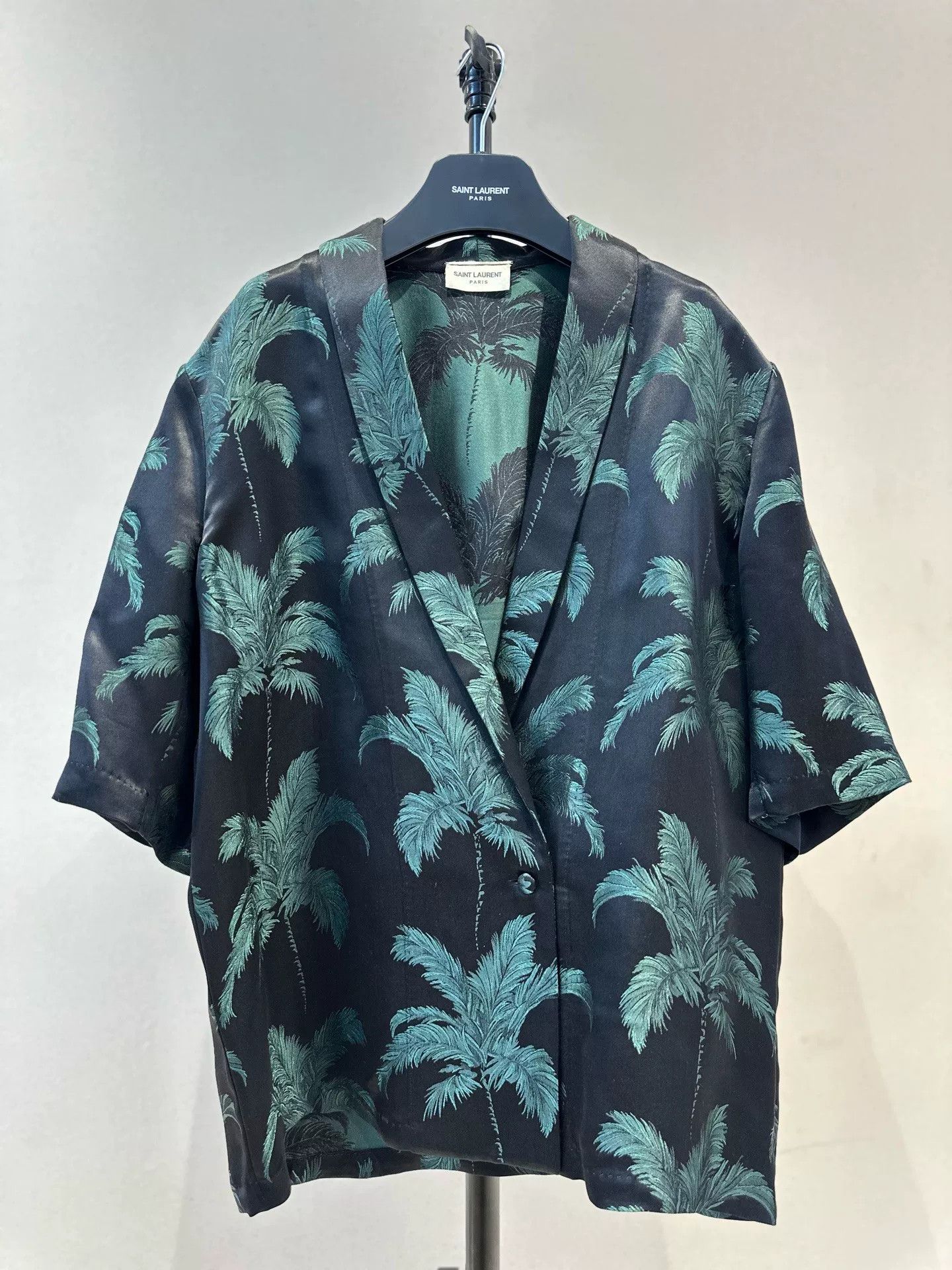 Saint Laurent Paris YSL Saint Laurent SS21 Palm Leaf Shirt Size US L / EU 52-54 / 3 - 4 Thumbnail
