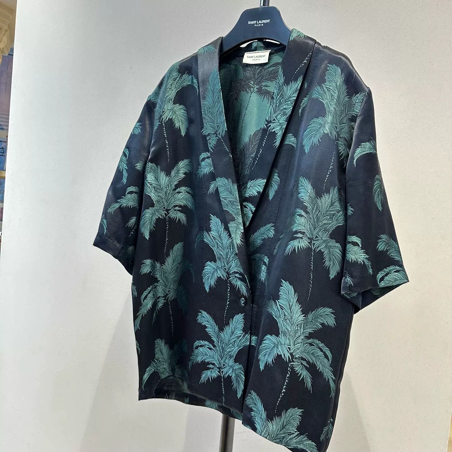 Saint Laurent Paris YSL Saint Laurent SS21 Palm Leaf Shirt Size US L / EU 52-54 / 3 - 2 Thumbnail