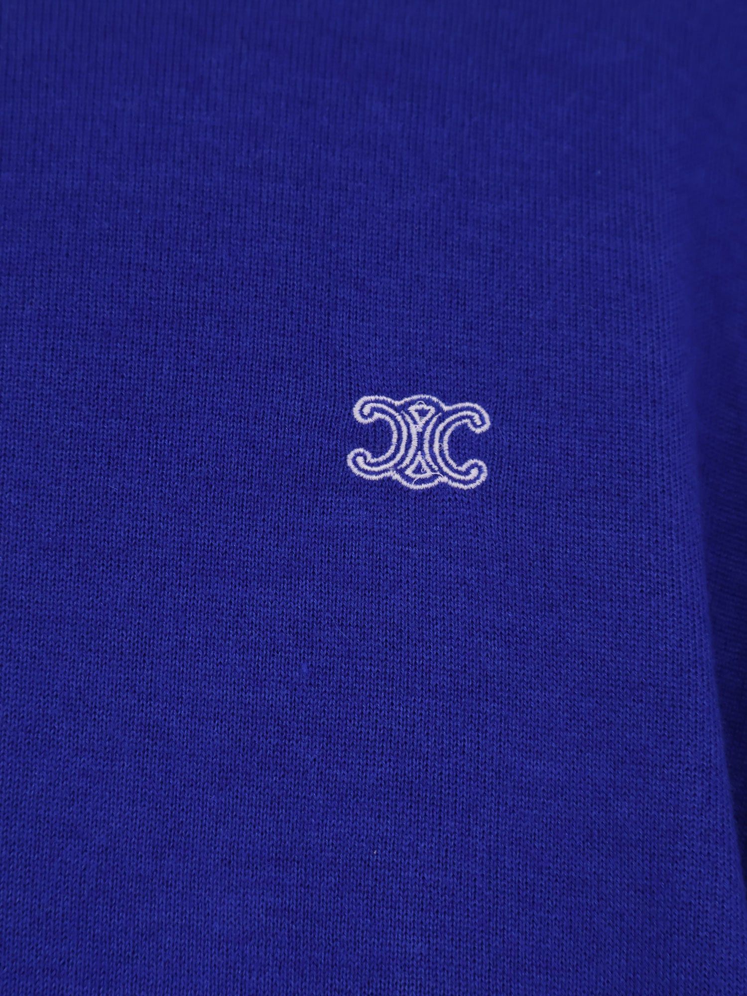 Celine Celine Cashmere and silk polo shirt with logo embroidery on the front Tag Size S Women - USA Tariffs Included Size S / US 4 / IT 40 - 3 Thumbnail