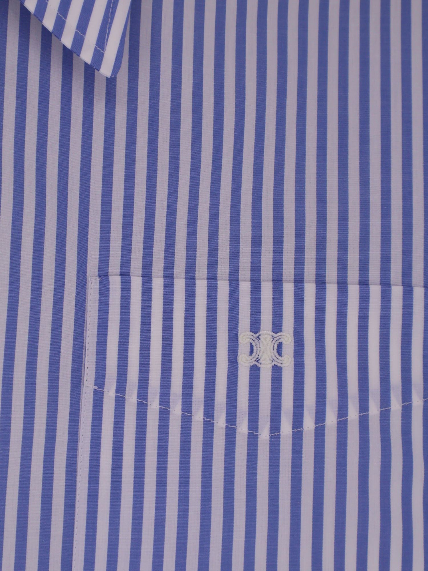Celine Celine Cropped striped cotton shirt Tag Size FR 34 Women - USA Tariffs Included Size XS / US 0-2 / IT 36-38 - 3 Thumbnail