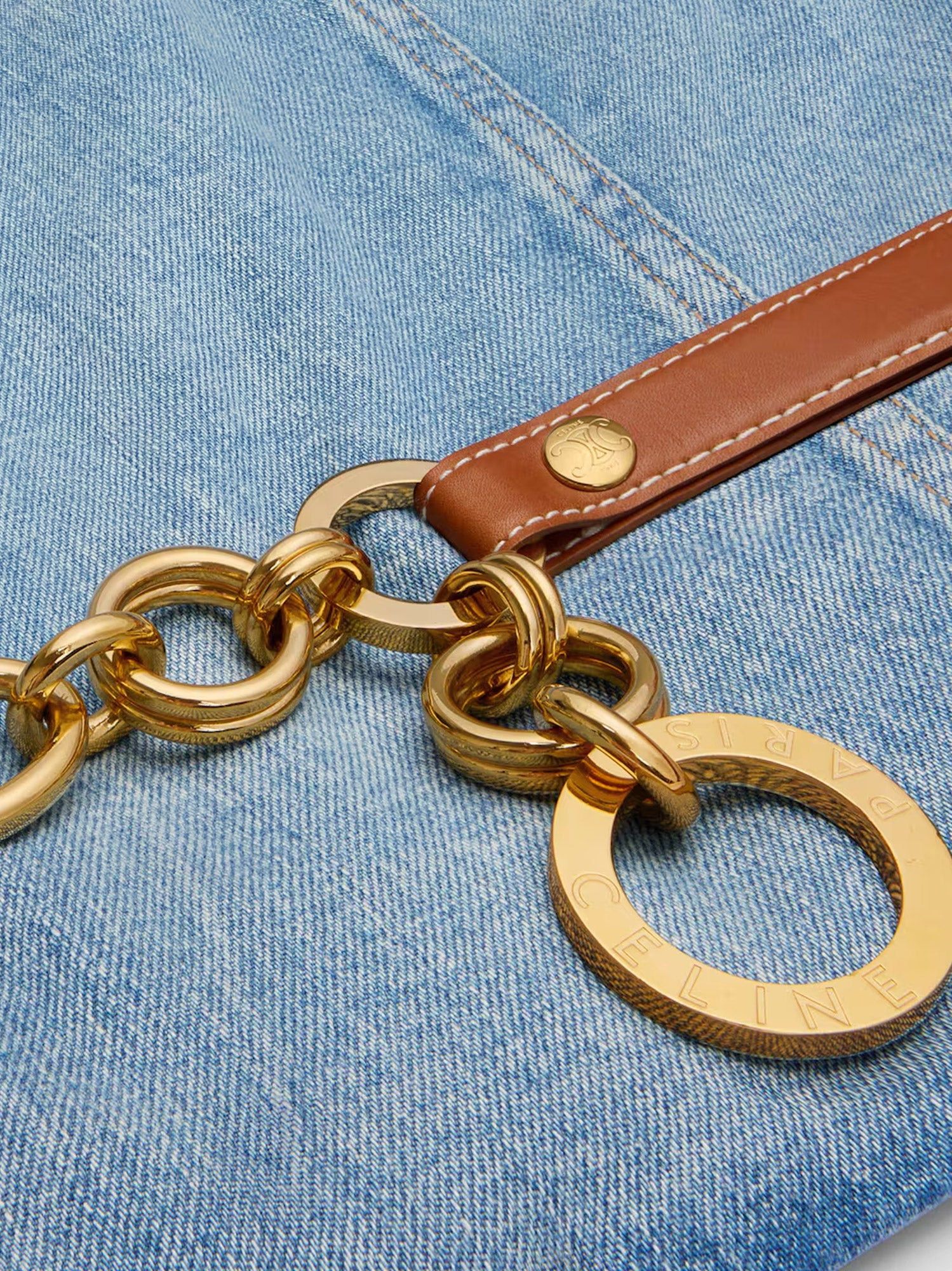 Celine Celine Denim Jacket Tag Size L Women - USA Tariffs Included Size L / US 10 / IT 46 - 3 Thumbnail