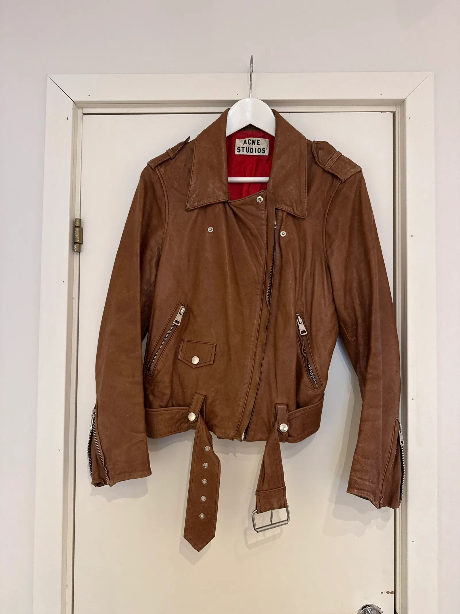 Acne Studios Acne Studios Leather Jacket Size S / US 4 / IT 40 - 10 Thumbnail