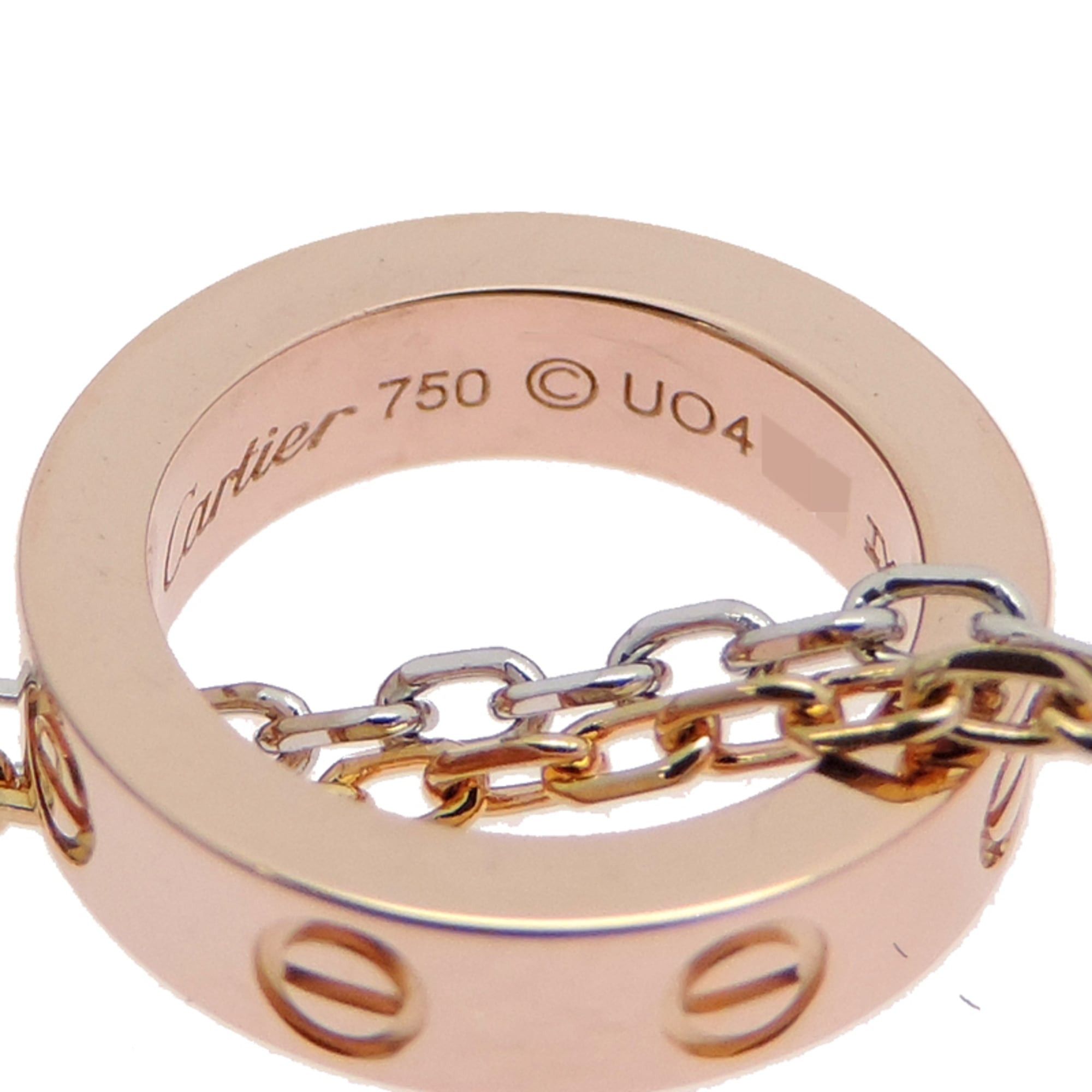 Cartier Cartier Love 6P Diamond Women's Necklace B7219700 750 Pink Gold Size ONE SIZE - 4 Thumbnail