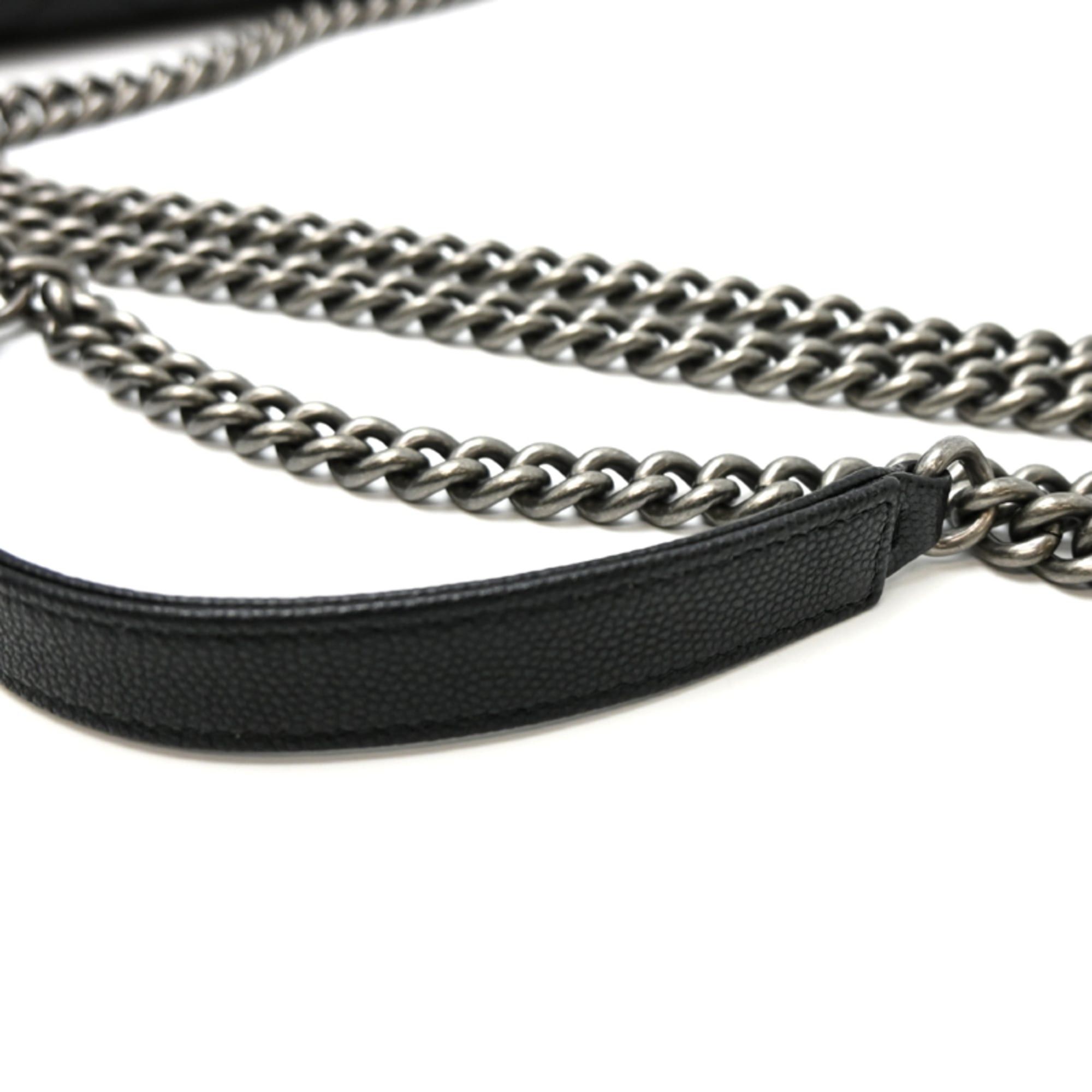 Chanel Chanel Boy Chain Wallet for Women, AP1117, Caviar Leather, Black Size ONE SIZE - 5 Thumbnail