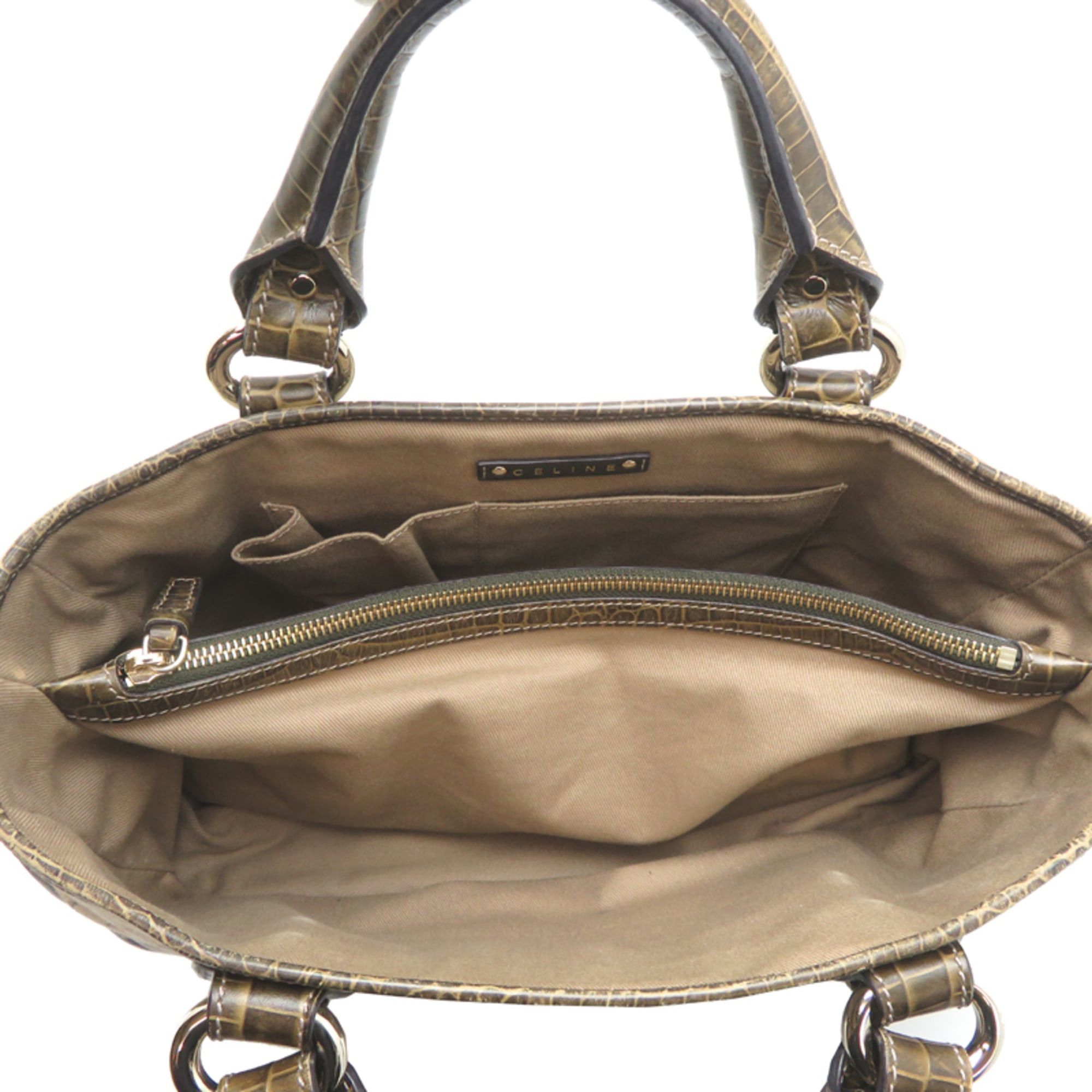 Celine Celine Boogie Bag Women's Handbag Canvas Beige Size ONE SIZE - 6 Thumbnail