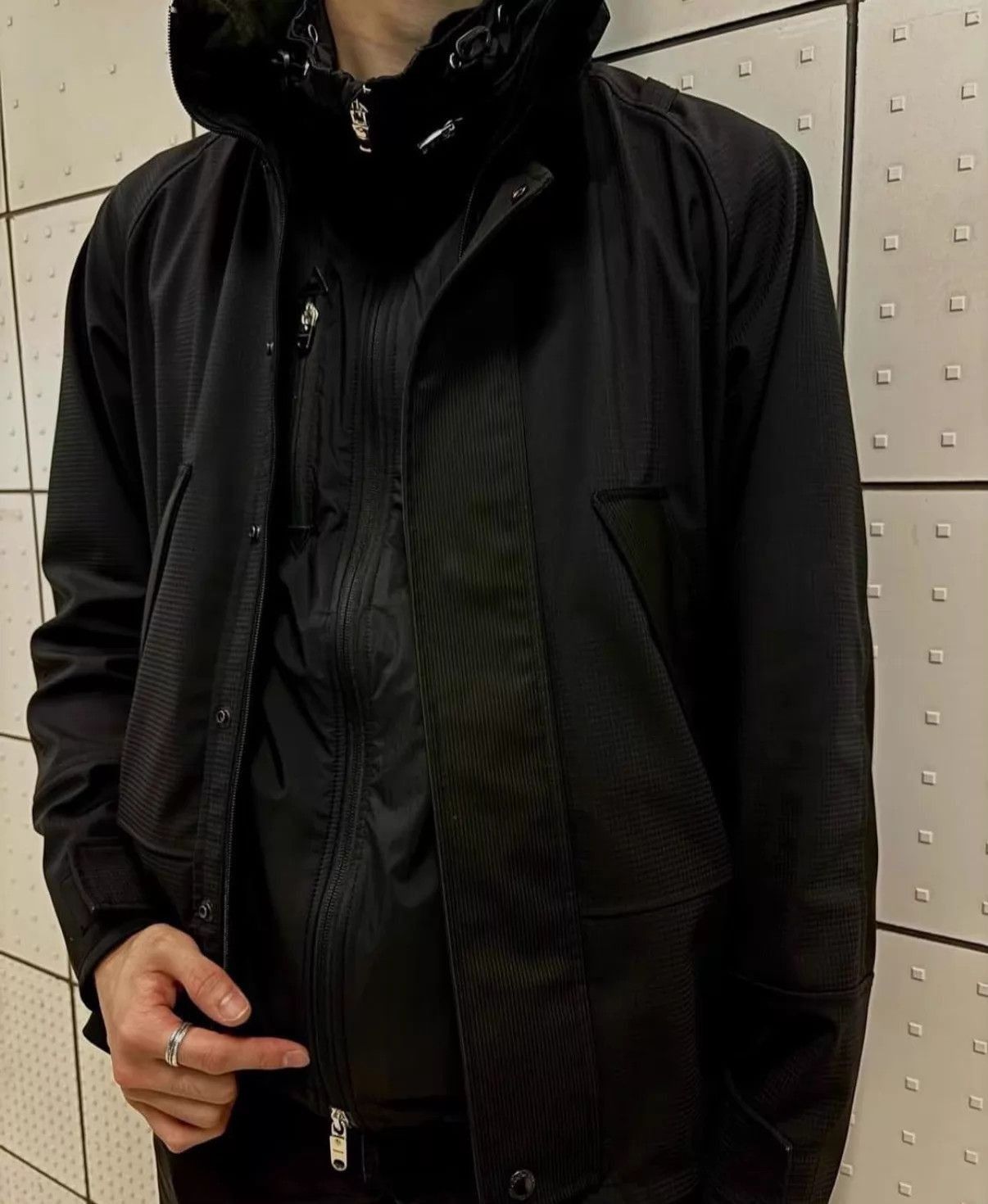 Junya Watanabe Black Hooded Light Jacket Size US S / EU 44-46 / 1 - 5 Thumbnail