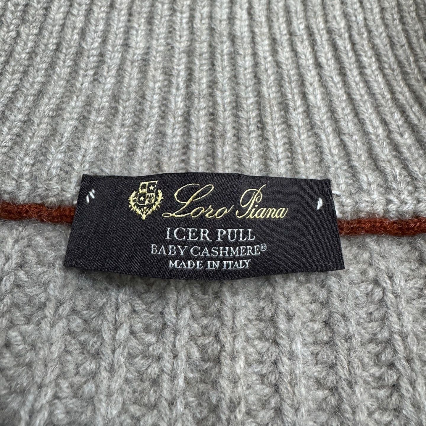 Loro Piana Gray Half-Zip High Neck Knit Sweater Size US M / EU 48-50 / 2 - 2 Thumbnail