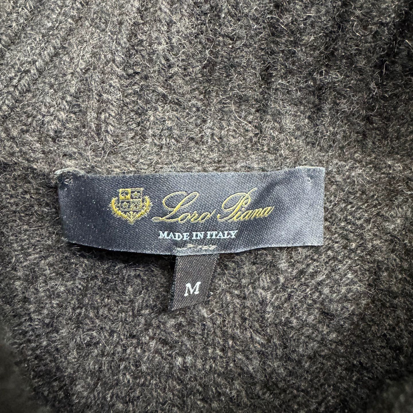Loro Piana Brown Cable Knit Turtleneck Sweater Size US M / EU 48-50 / 2 - 2 Thumbnail