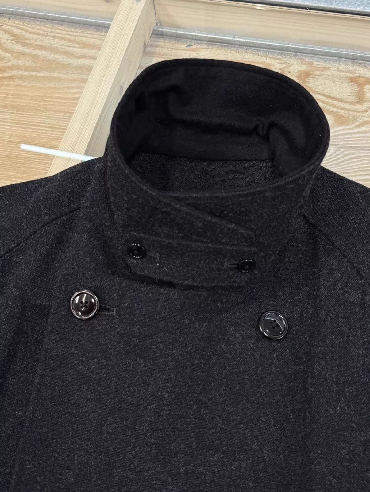 Yohji Yamamoto Black Belted Double-Breasted Long Coat - Size S Size US S / EU 44-46 / 1 - 3 Thumbnail