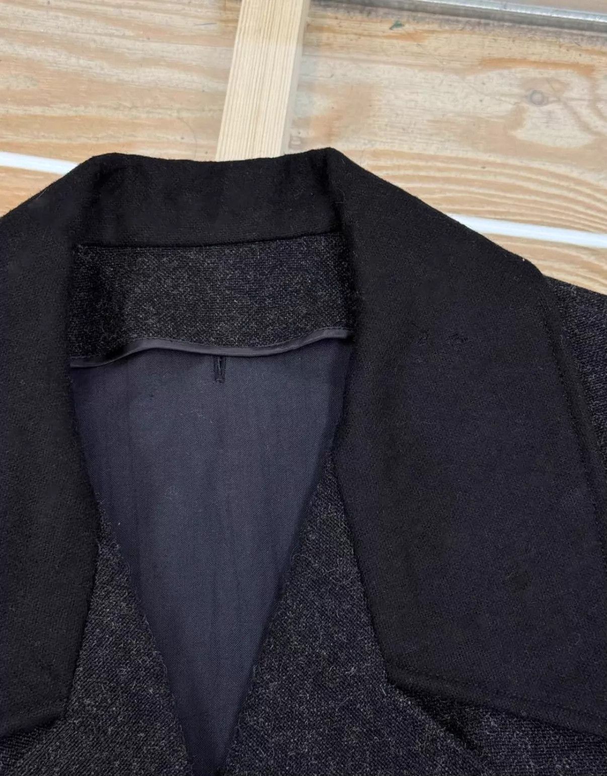 Yohji Yamamoto Black Belted Double-Breasted Long Coat - Size S Size US S / EU 44-46 / 1 - 4 Thumbnail