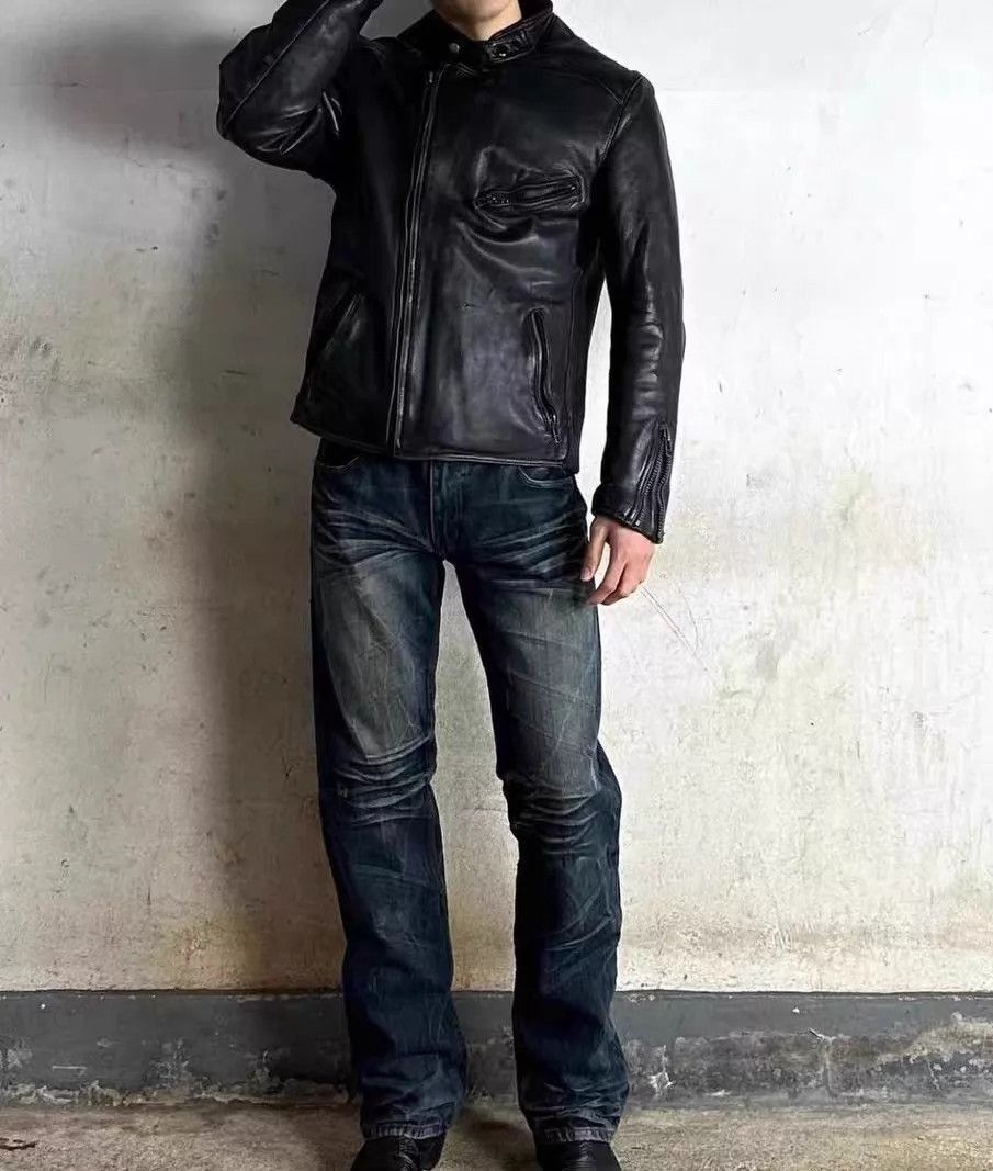 Harley Davidson Black Leather Jacket with Zip Pockets - Size L Size US L / EU 52-54 / 3 - 9 Thumbnail