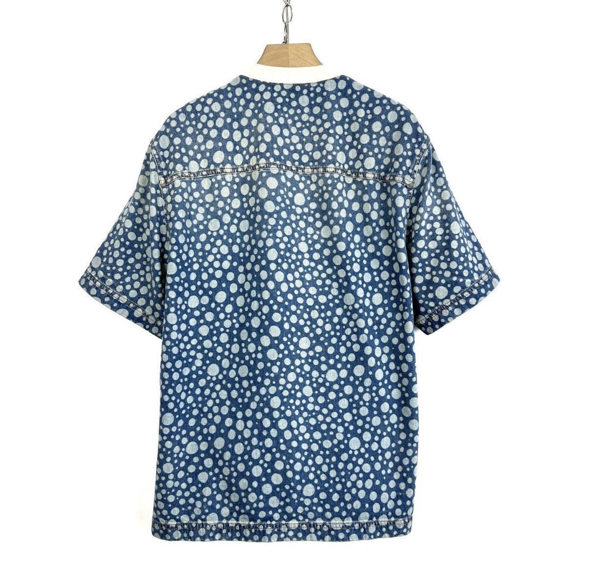 Louis Vuitton Blue Polka Dot Short Sleeve Button-Up Shirt L Size US L / EU 52-54 / 3 - 2 Thumbnail