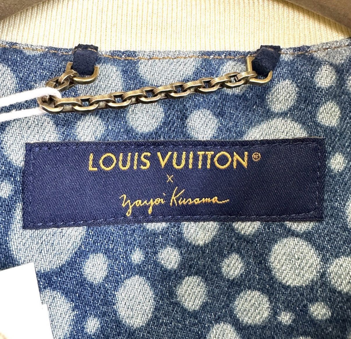 Louis Vuitton Blue Polka Dot Short Sleeve Button-Up Shirt L Size US L / EU 52-54 / 3 - 4 Thumbnail