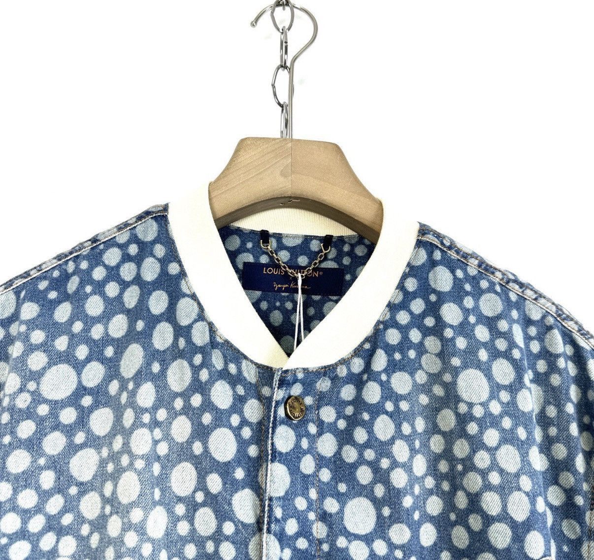 Louis Vuitton Blue Polka Dot Short Sleeve Button-Up Shirt L Size US L / EU 52-54 / 3 - 3 Thumbnail