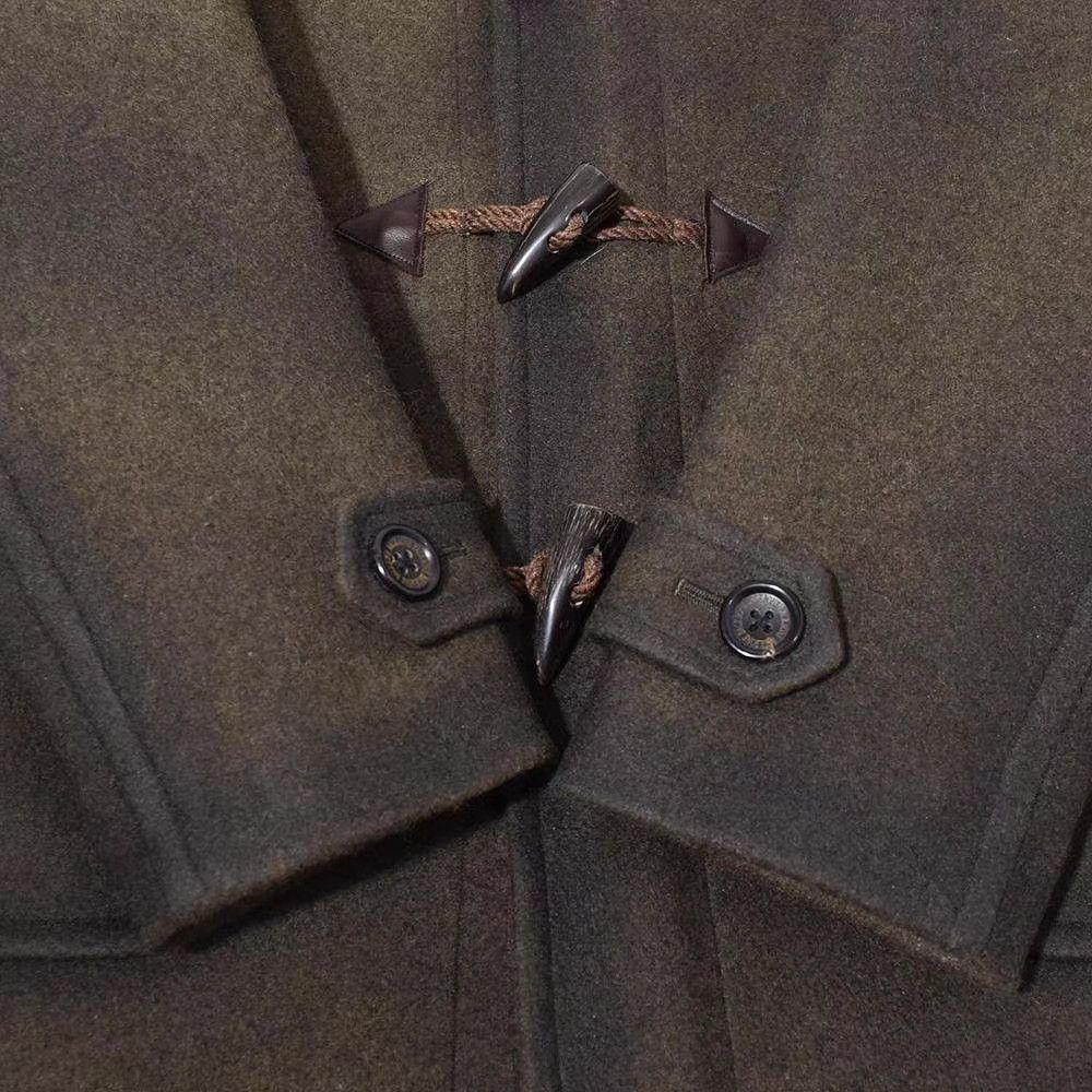 Backbone Hooded Toggle Coat with Satin Lining - Black S Size US S / EU 44-46 / 1 - 5 Thumbnail