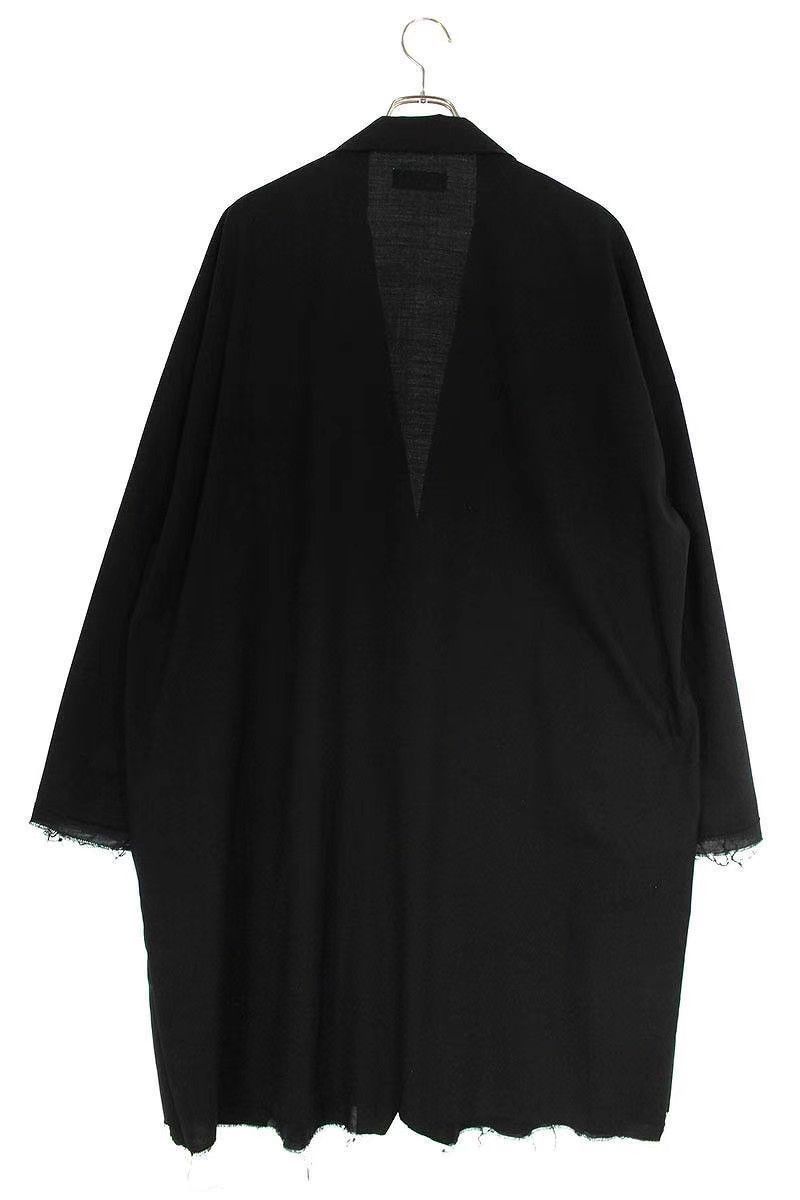 Yohji Yamamoto Black Long Single-Button Coat Size US L / EU 52-54 / 3 - 2 Thumbnail