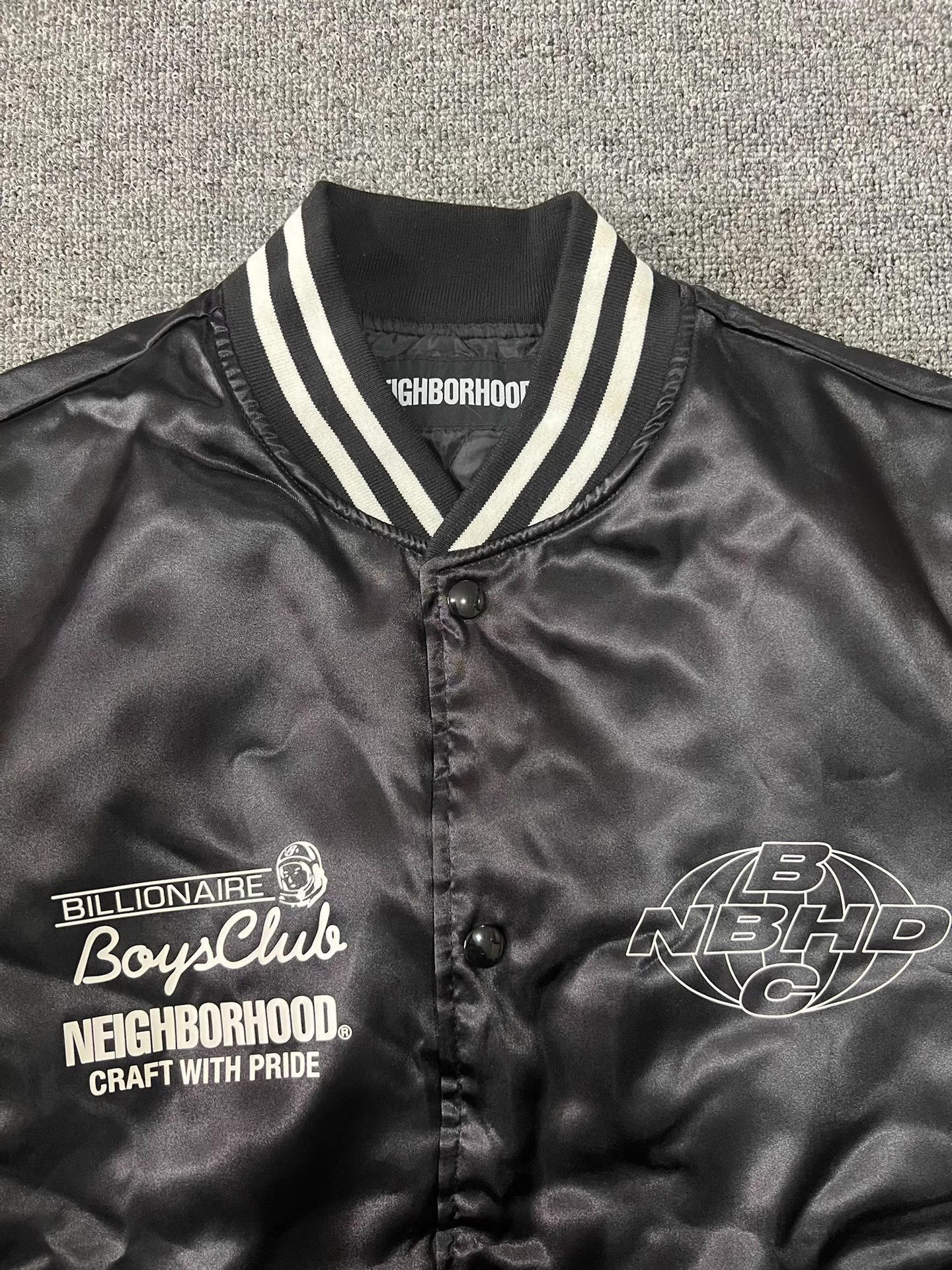 Billionaire Boys Club Black Varsity Bomber Jacket with Graphic Details Size US S / EU 44-46 / 1 - 3 Thumbnail