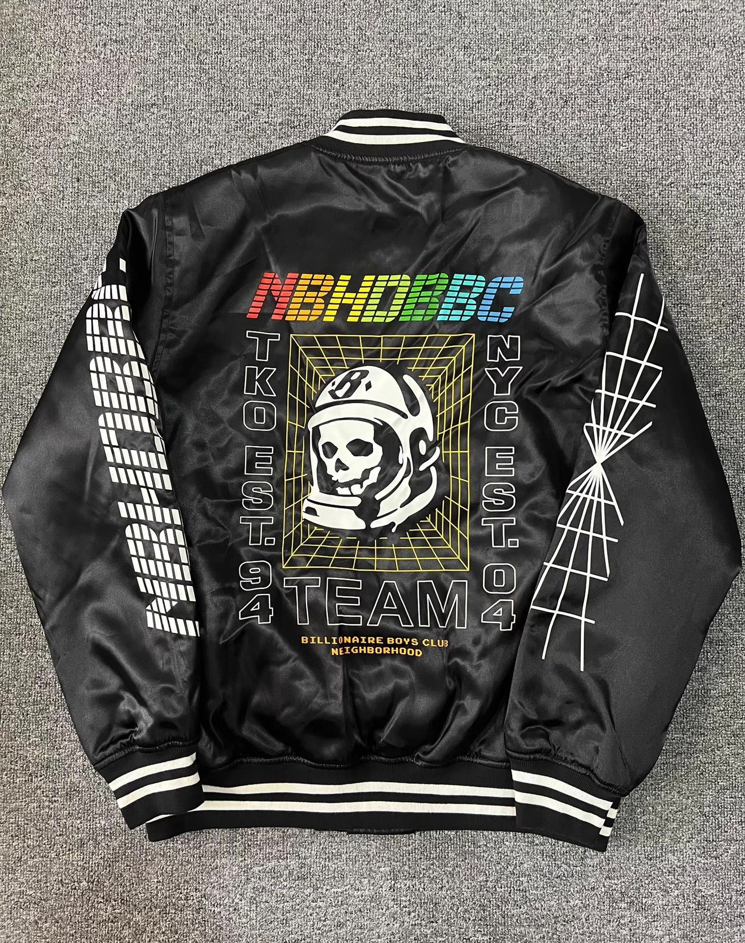 Billionaire Boys Club Black Varsity Bomber Jacket with Graphic Details Size US S / EU 44-46 / 1 - 2 Thumbnail