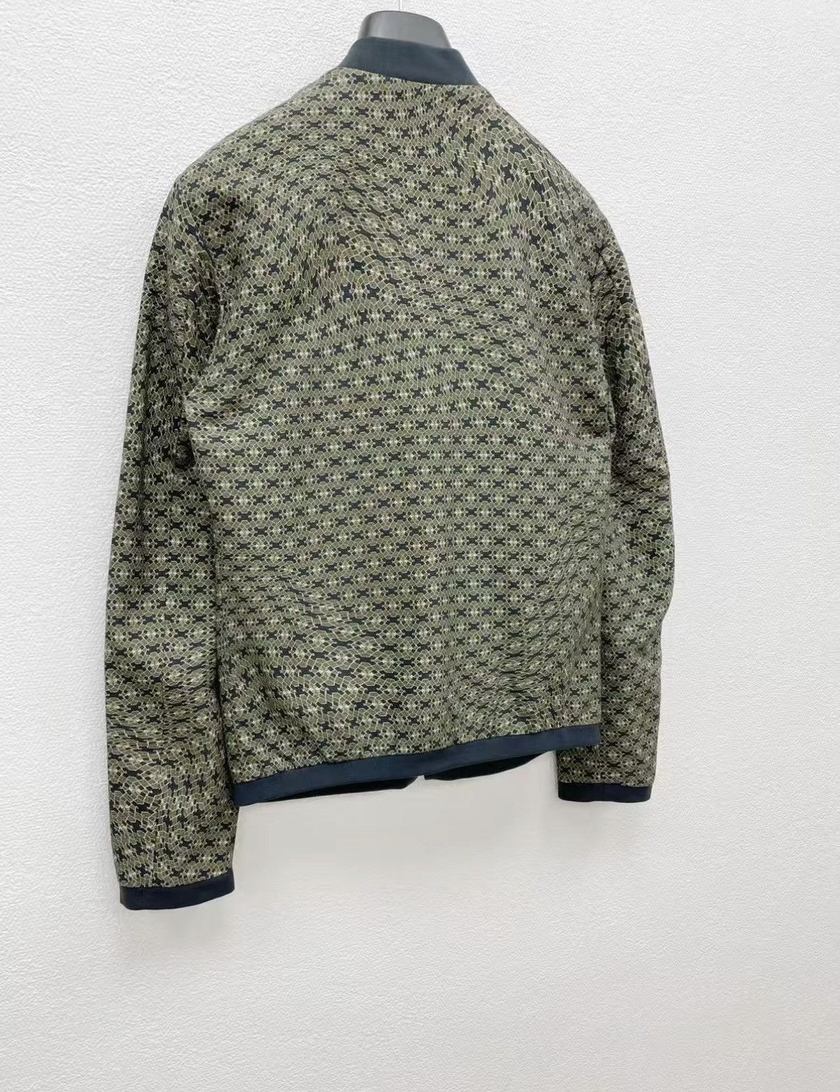 Dolce & Gabbana Green Patterned Bomber Jacket Size S Size US S / EU 44-46 / 1 - 6 Thumbnail