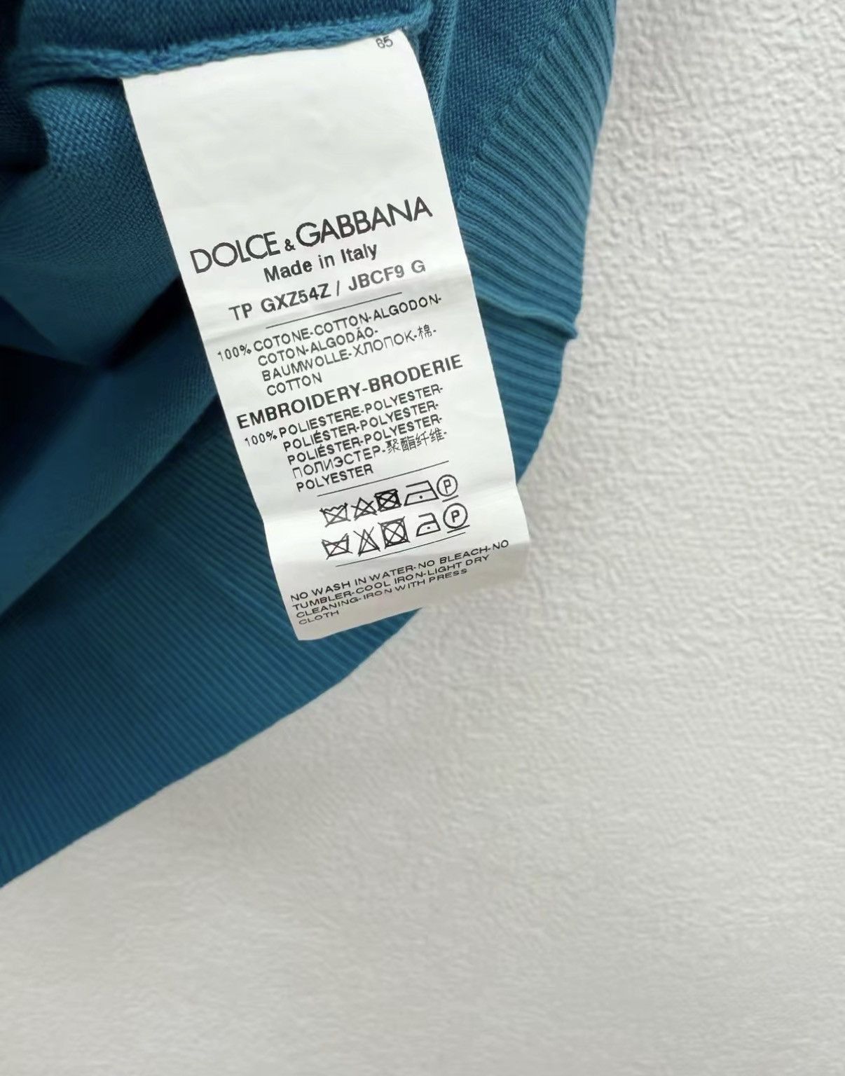Dolce & Gabbana Blue Short-Sleeve Polo Shirt Size US S / EU 44-46 / 1 - 6 Thumbnail