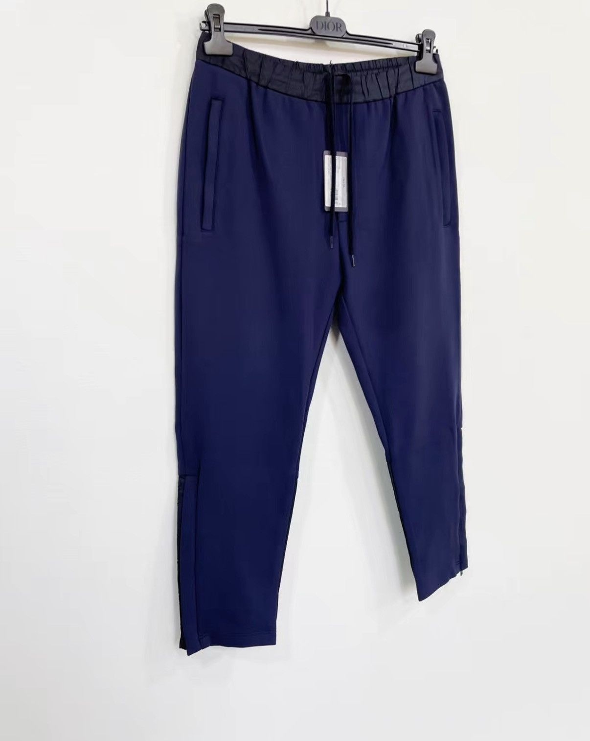 Prada Blue Casual Pants with Drawstring and Pockets Size US 30 / EU 46 - 2 Thumbnail