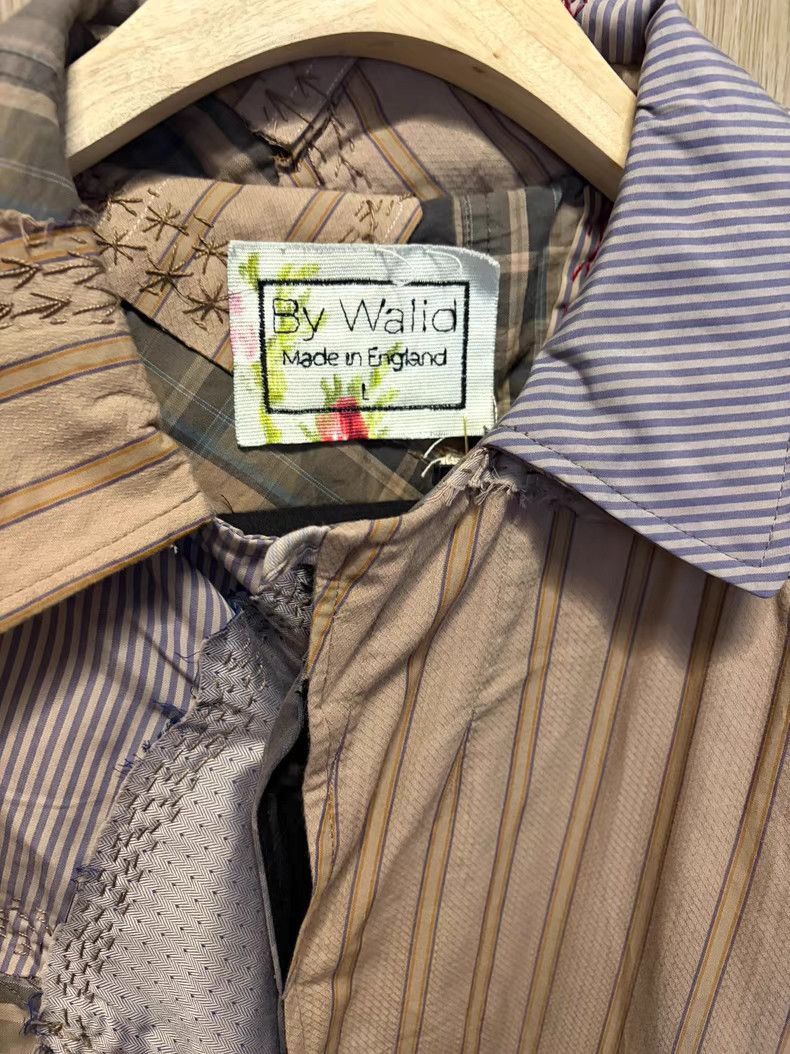 By Walid Beige Patchwork Button-Up Shirt - Size L Size US L / EU 52-54 / 3 - 7 Thumbnail