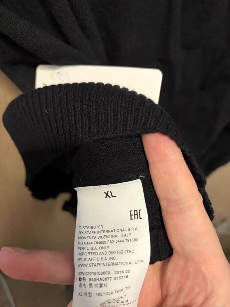 Maison Margiela Black Long Sleeve Knit Sweater Size US XL / EU 56 / 4 - 2 Thumbnail