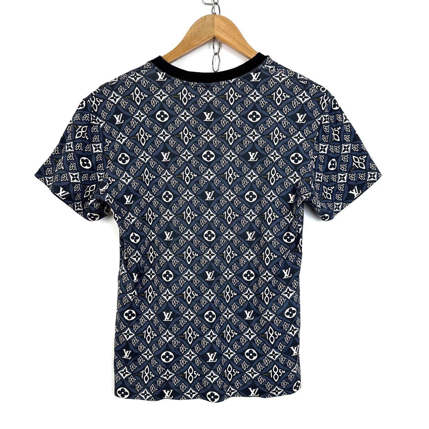 Louis Vuitton Blue Patterned Short-Sleeve Shirt Size US S / EU 44-46 / 1 - 2 Thumbnail