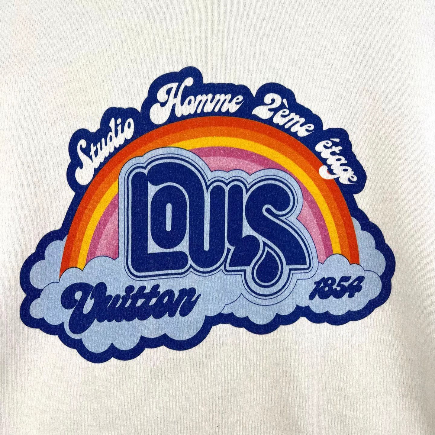 Louis Vuitton White Short Sleeve Graphic T-Shirt Size US M / EU 48-50 / 2 - 4 Thumbnail