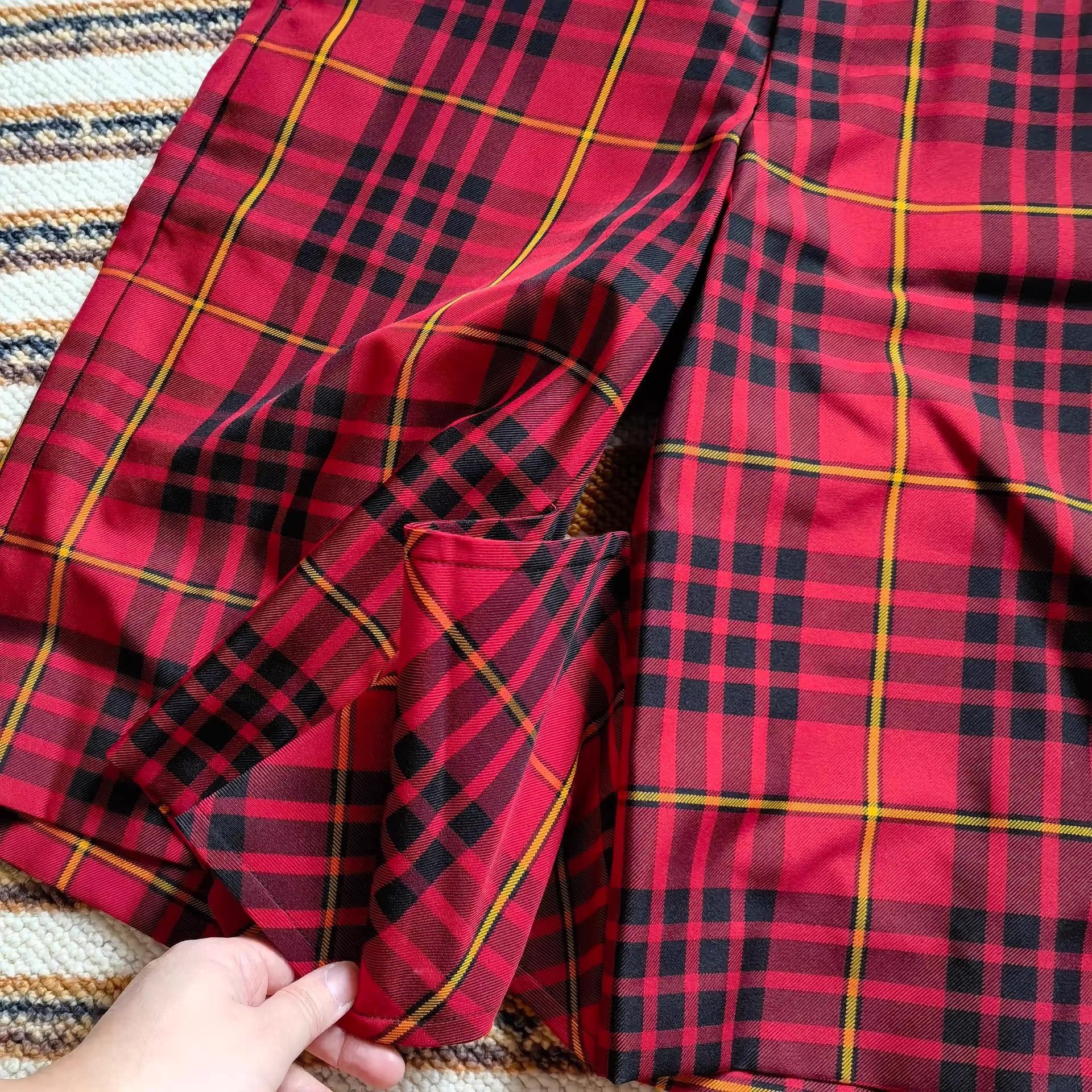 Comme des Garcons Homme Plus Plaid Multi-Color Casual Shorts Size 36 Size US 36 / EU 52 - 2 Thumbnail