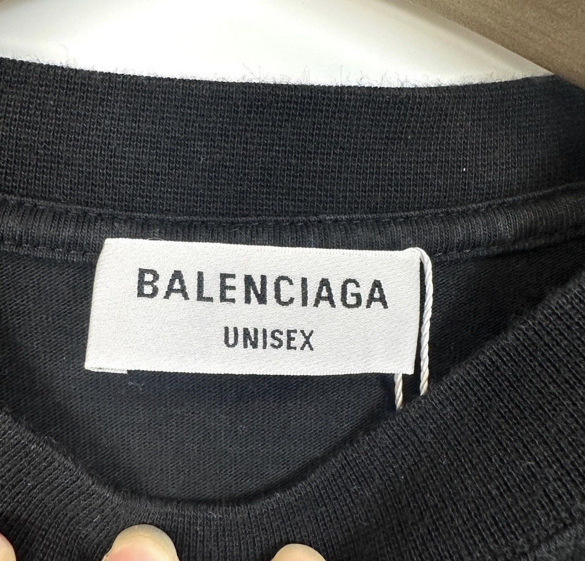 Balenciaga Black Short-Sleeve Shirt with Embellished Logo Size US XXS / EU 40 - 4 Thumbnail