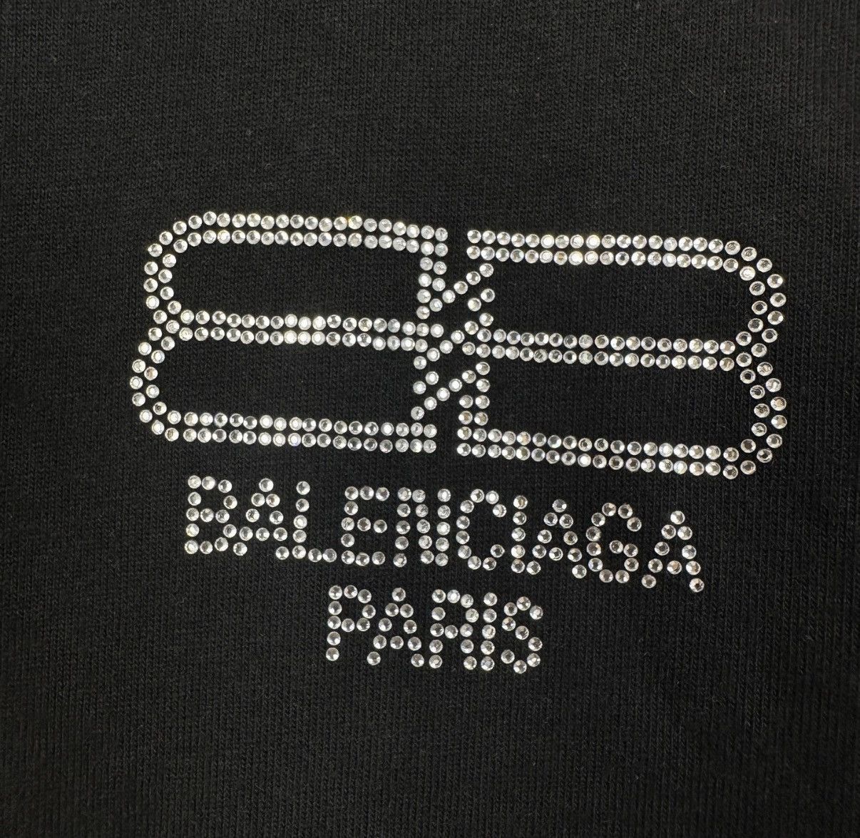 Balenciaga Black Short-Sleeve Shirt with Embellished Logo Size US XXS / EU 40 - 6 Thumbnail