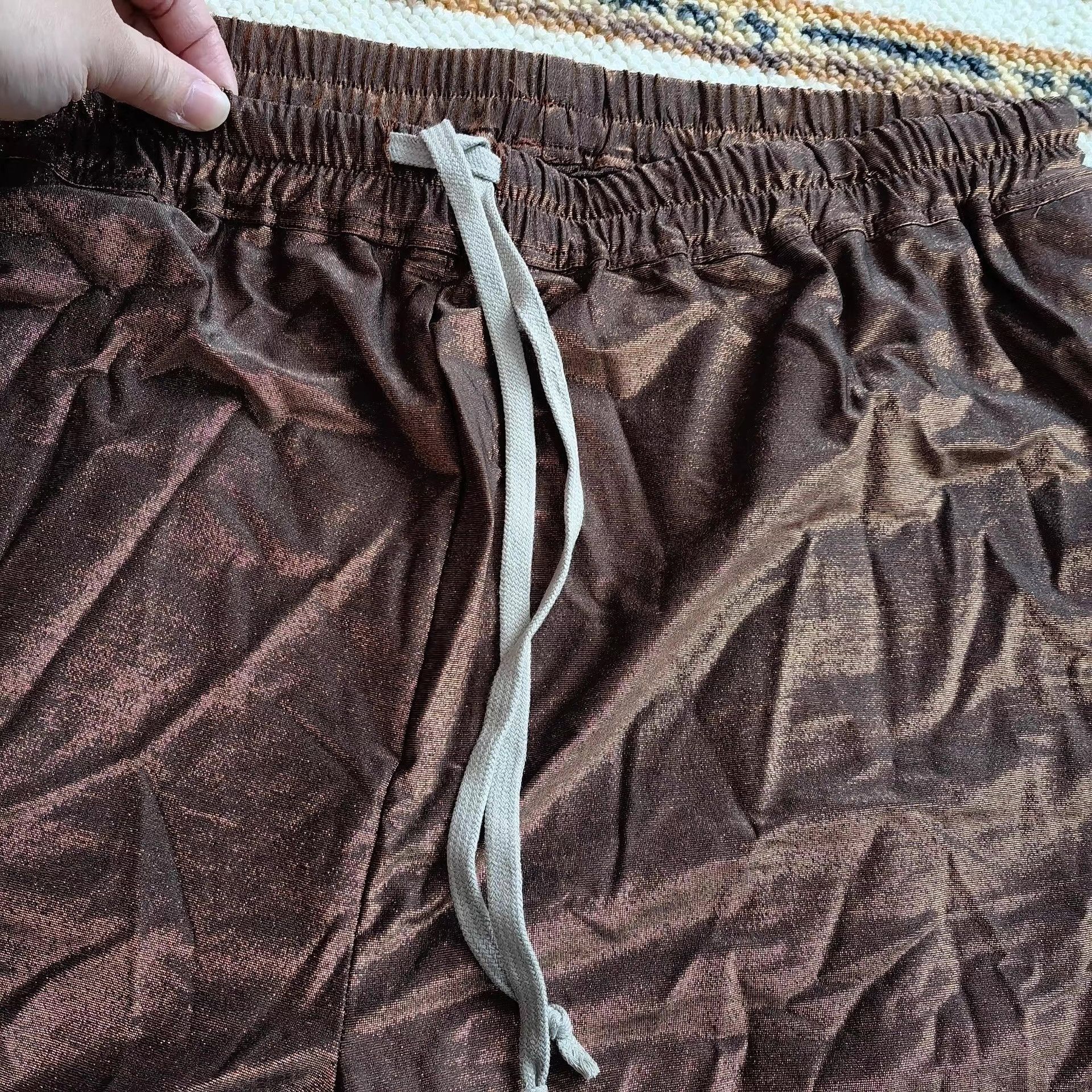 Rick Owens Brown Casual Shorts with Drawstring Size US 32 / EU 48 - 2 Thumbnail