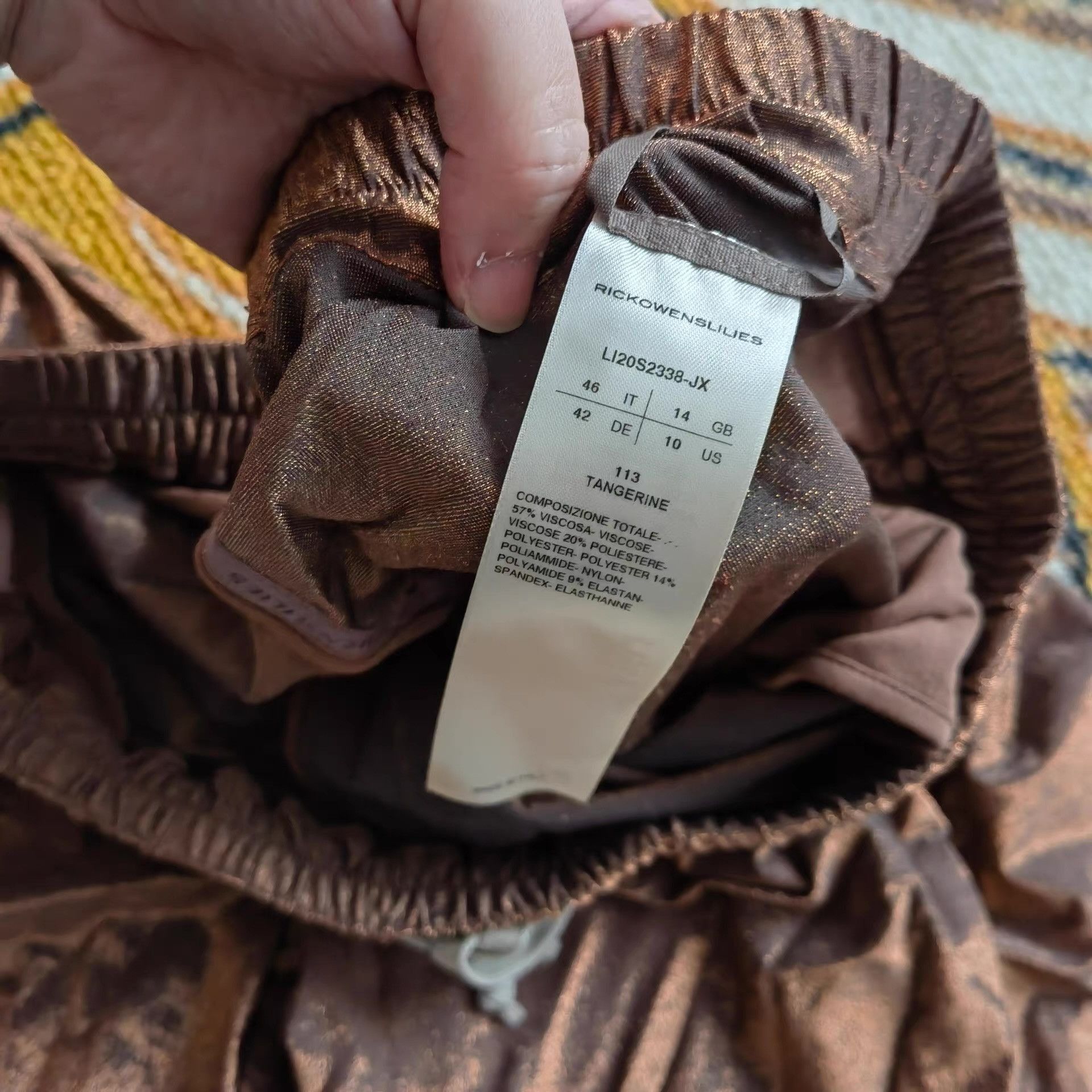 Rick Owens Brown Casual Shorts with Drawstring Size US 32 / EU 48 - 3 Thumbnail