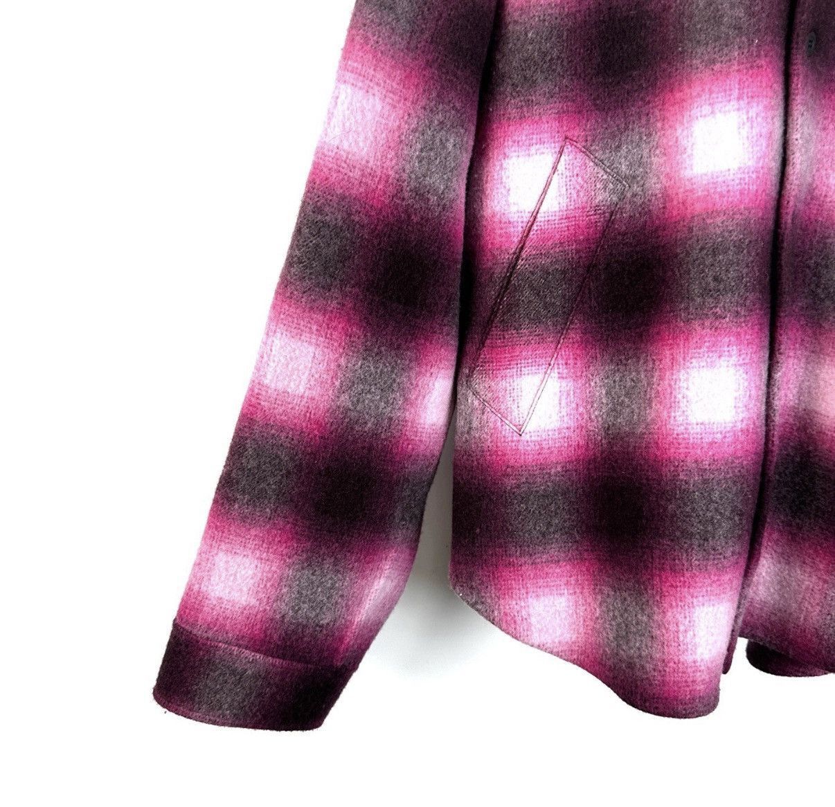 Balenciaga Pink Plaid Long Sleeve Button Up Shirt Size US M / EU 48-50 / 2 - 6 Thumbnail