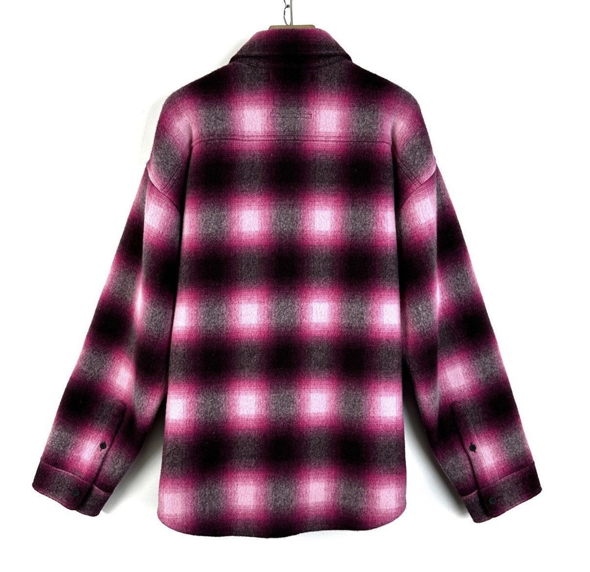 Balenciaga Pink Plaid Long Sleeve Button Up Shirt Size US M / EU 48-50 / 2 - 2 Thumbnail