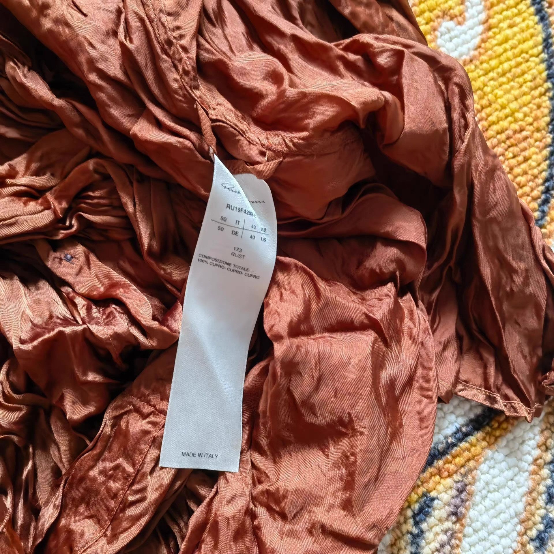 Rick Owens Brown Long-Sleeve Button-Up Shirt Size US M / EU 48-50 / 2 - 3 Thumbnail