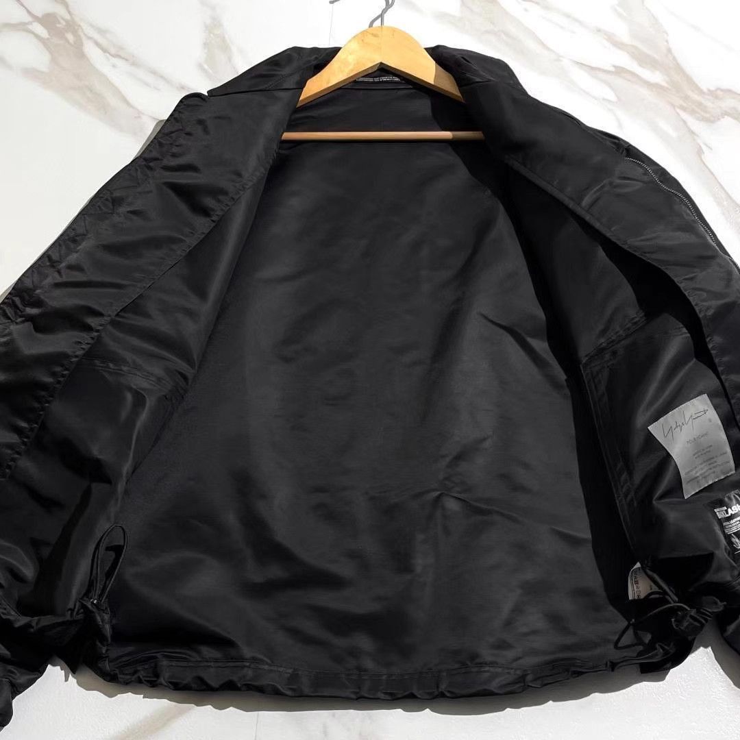 Yohji Yamamoto Black Zip-Front Bomber Jacket Size US M / EU 48-50 / 2 - 5 Thumbnail
