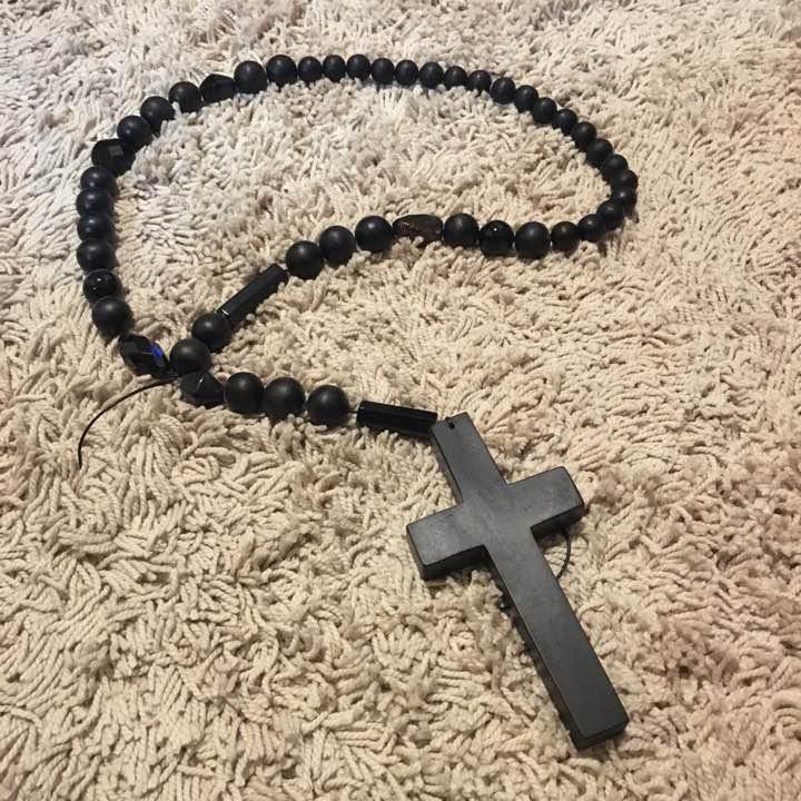 NUMBER (N)INE ナンバーナイン ビッグウッドロザリオ ネックレス