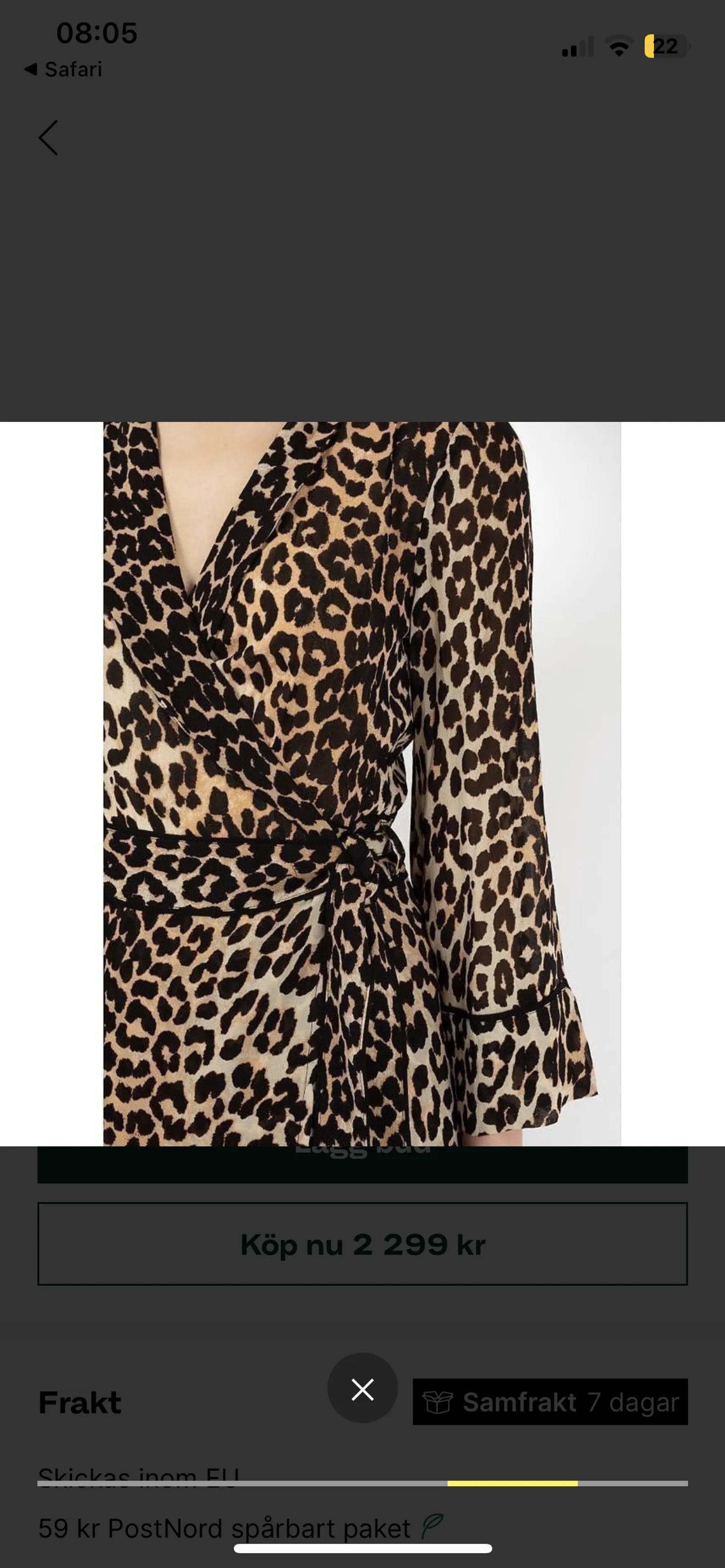 Ganni Ganni Fairfax Georgette Dress Size XS / US 0-2 / IT 36-38 - 3 Thumbnail