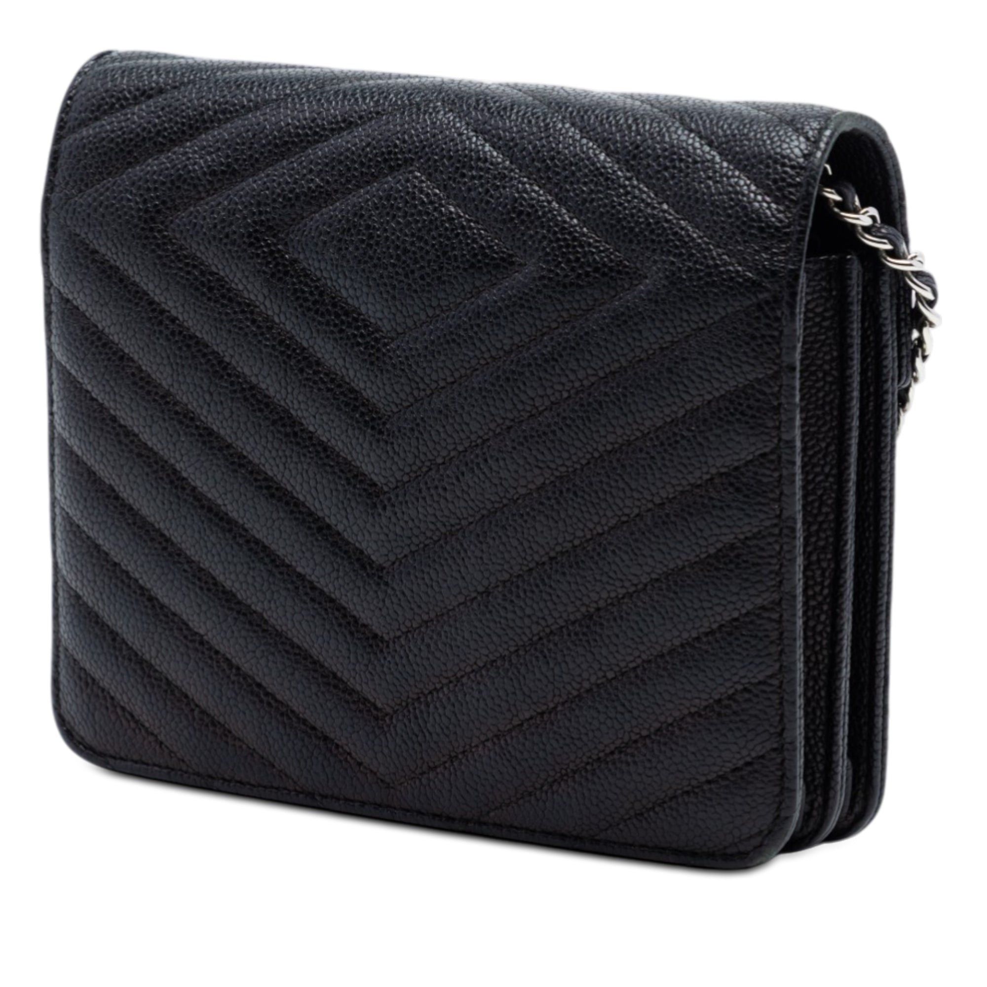 Chanel CC Chevron Caviar Square Wallet On Chain Size ONE SIZE - 2 Thumbnail