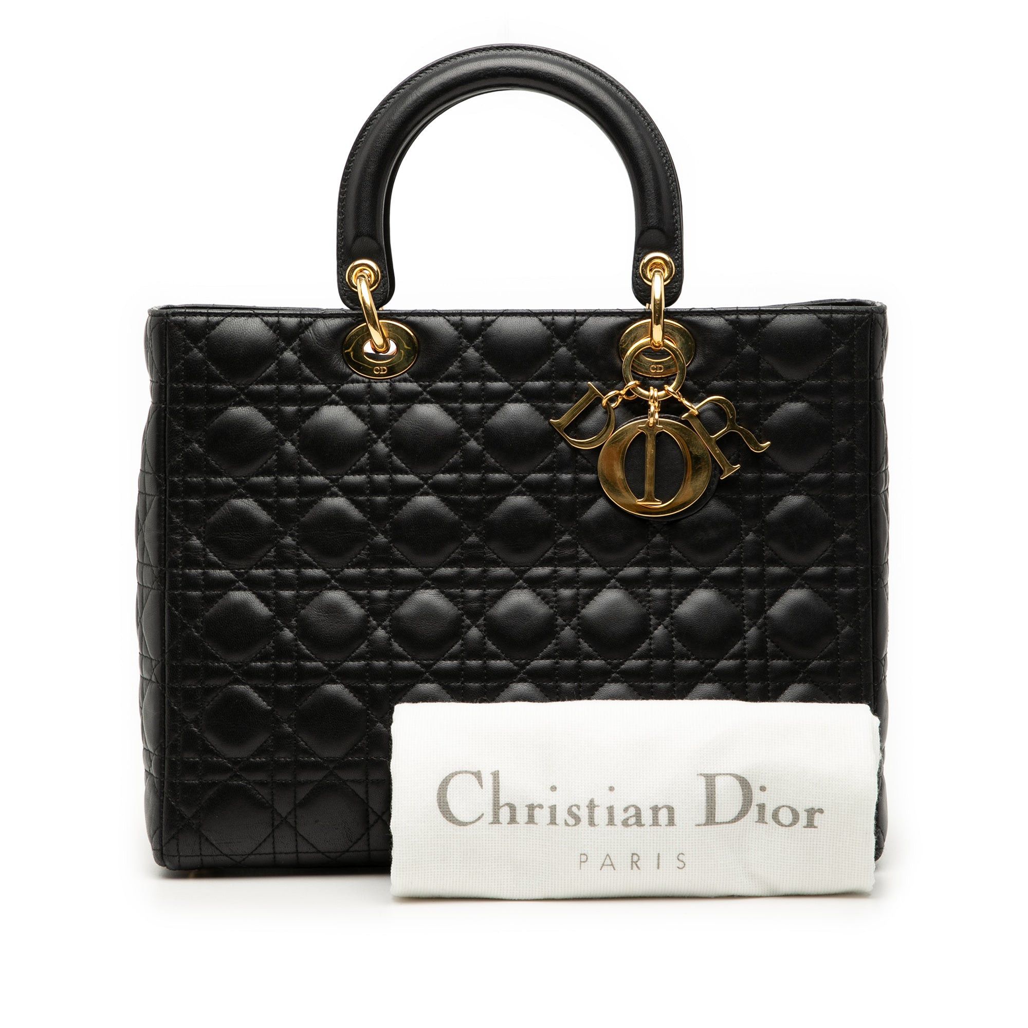 Dior Large Lambskin Cannage Lady Dior Size ONE SIZE - 8 Thumbnail