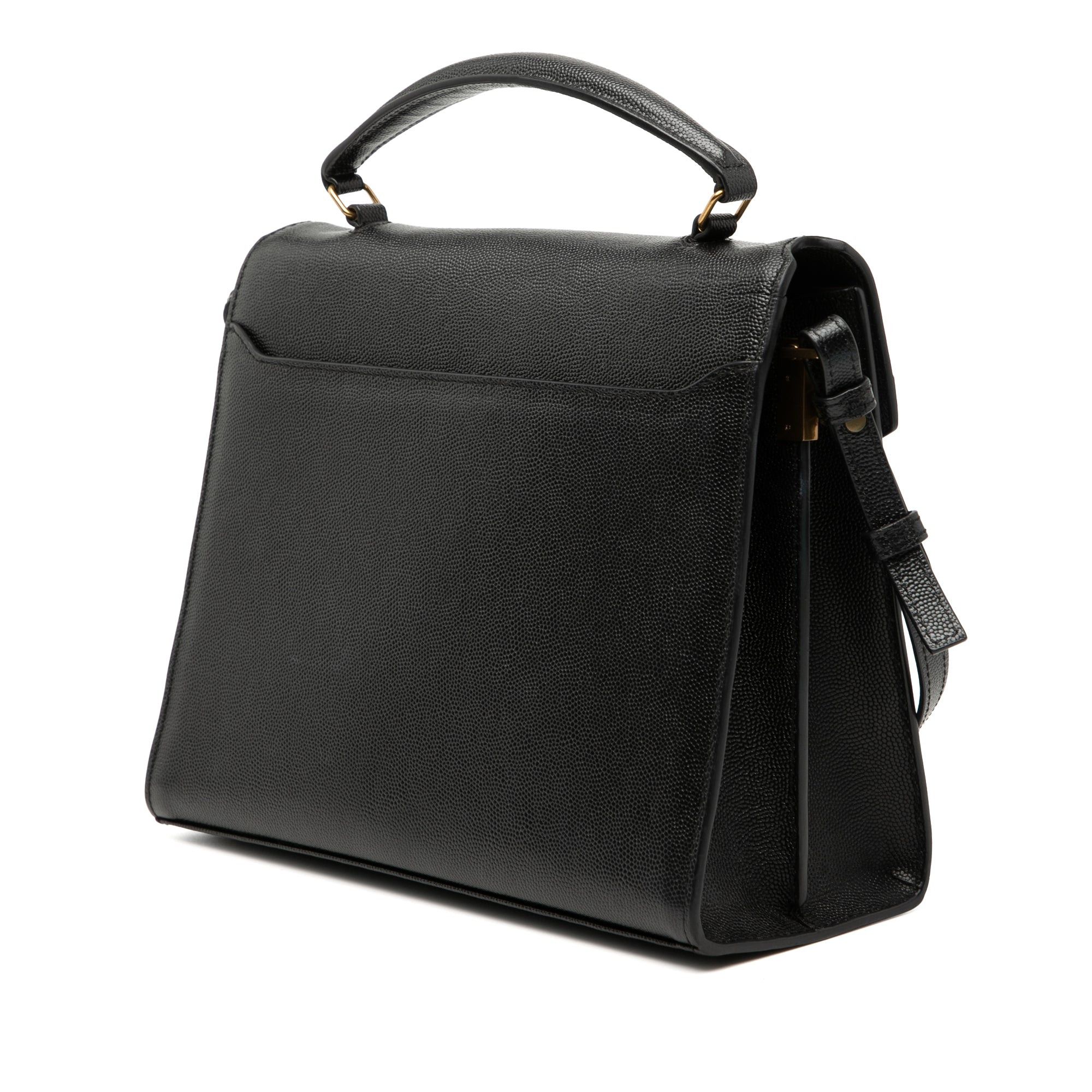 Saint Laurent Paris Medium Grain de Poudre Classic Monogram Cassandra Top Handle Bag Size ONE SIZE - 2 Thumbnail