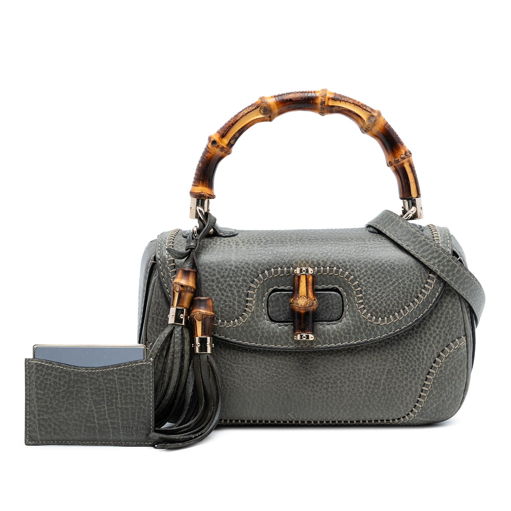Gucci Medium Calfskin New Bamboo Top Handle Bag Size ONE SIZE - 8 Thumbnail