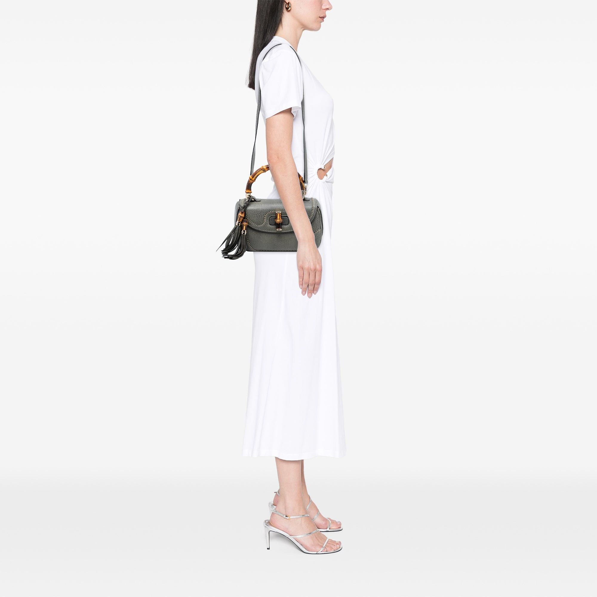 Gucci Medium Calfskin New Bamboo Top Handle Bag Size ONE SIZE - 7 Thumbnail