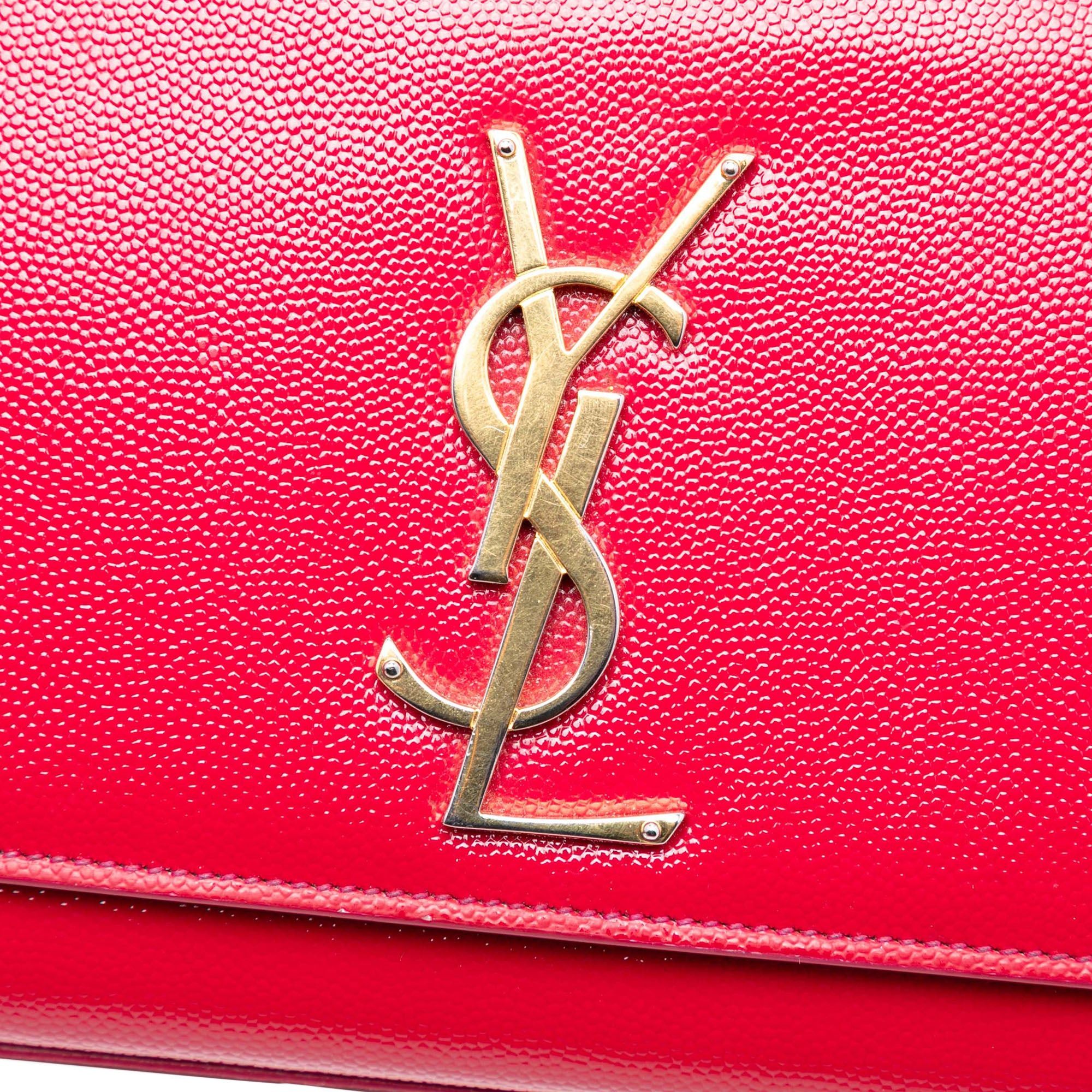 Saint Laurent Paris Grain de Poudre Monogram Cassandre Clutch Size ONE SIZE - 6 Thumbnail