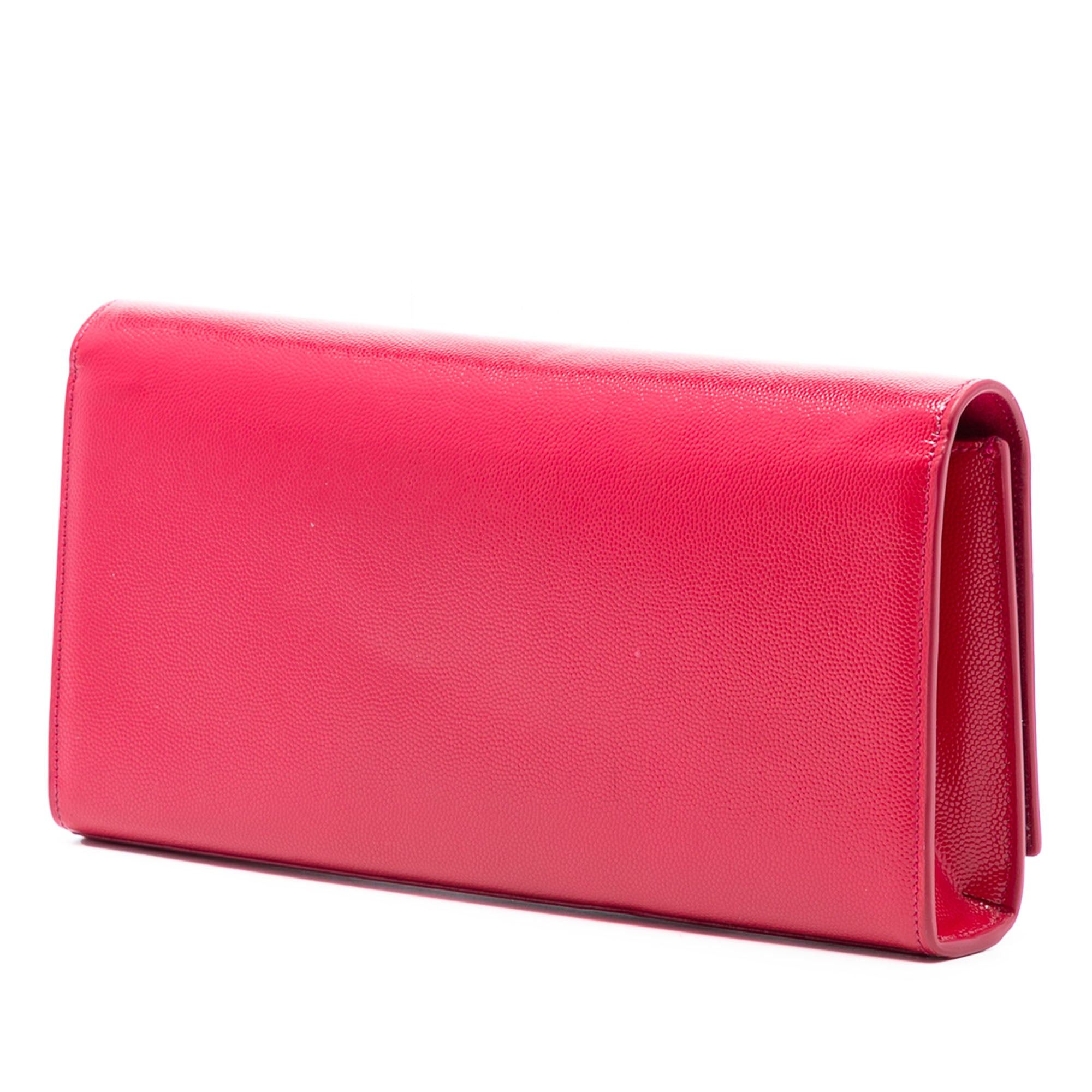 Saint Laurent Paris Grain de Poudre Monogram Cassandre Clutch Size ONE SIZE - 2 Thumbnail