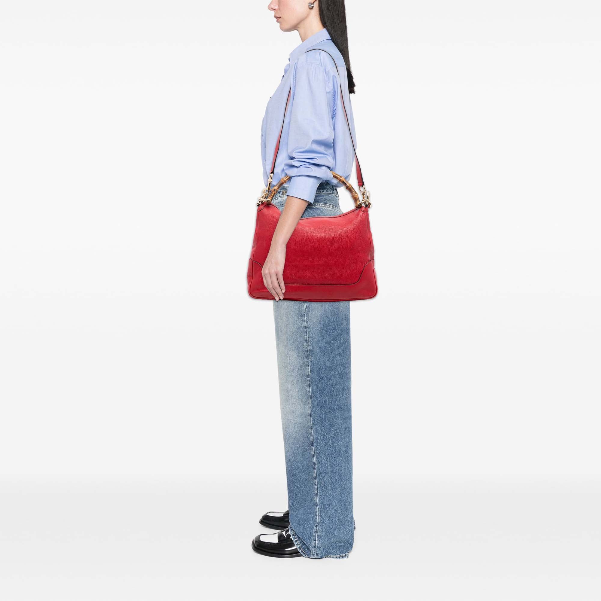 Gucci Calfskin Bamboo Diana Satchel Size ONE SIZE - 7 Thumbnail