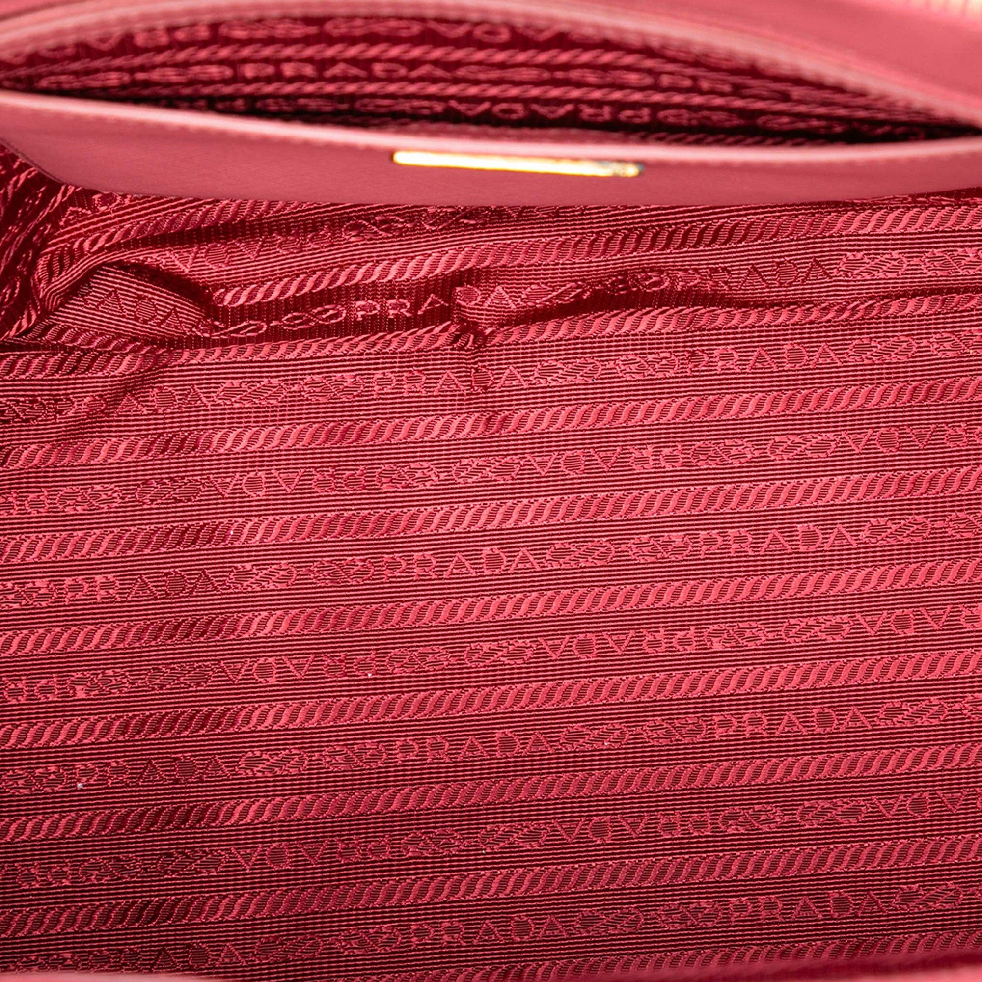 Prada Medium Saffiano Lux Galleria Double Zip Satchel Size ONE SIZE - 4 Thumbnail